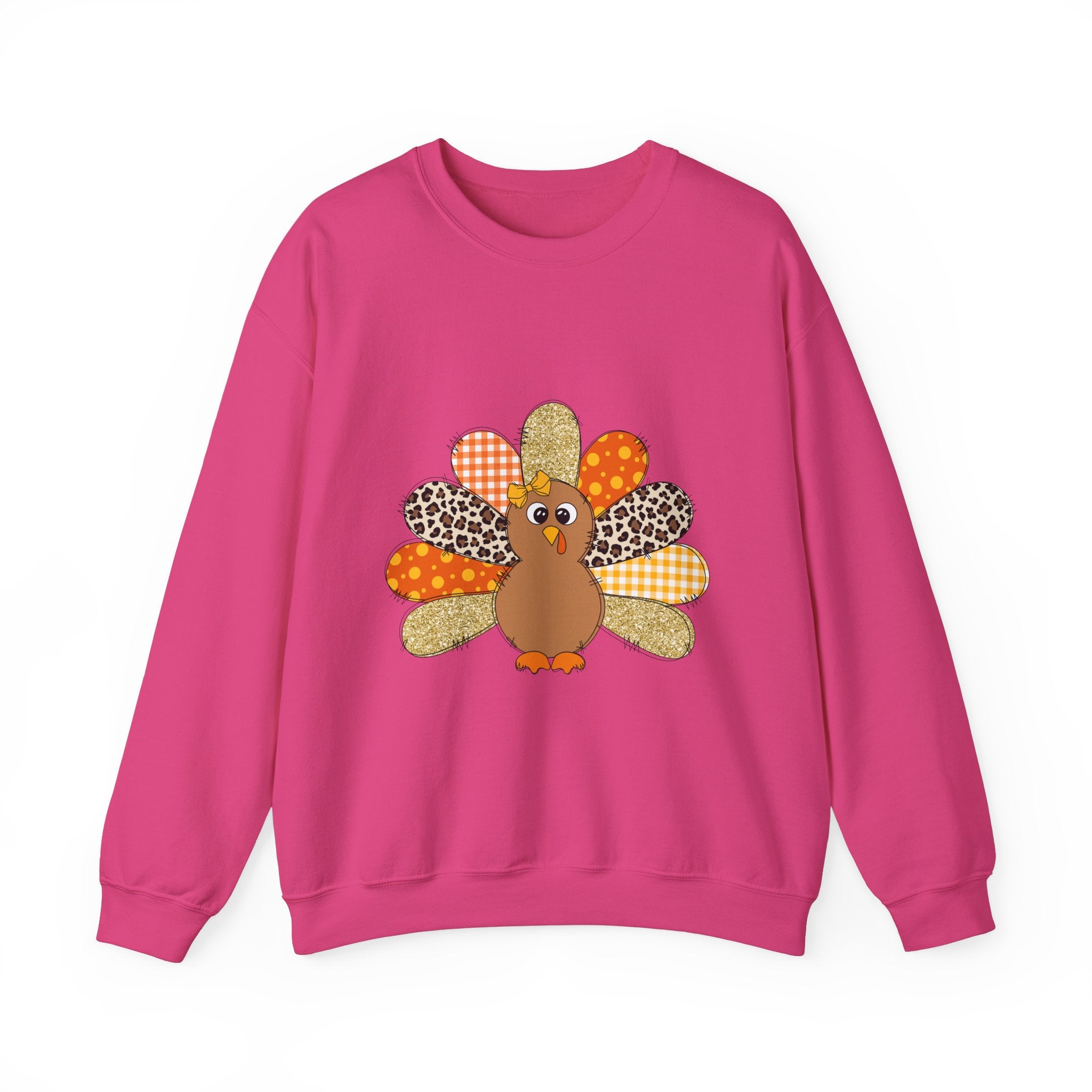 Patchwork Turkey Thanksgiving Sweatshirt