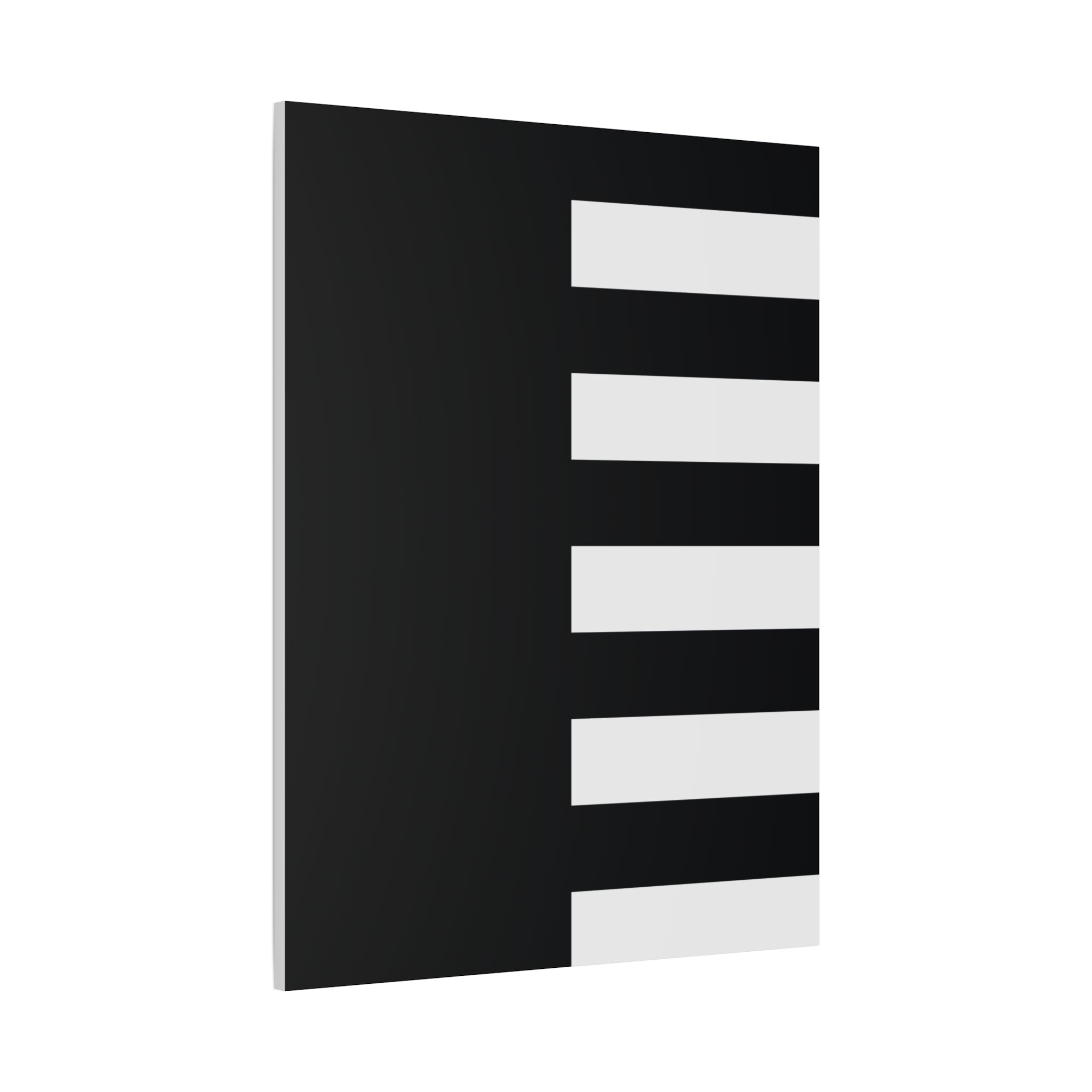 Abstract Minimalist Black & White Canvas Art