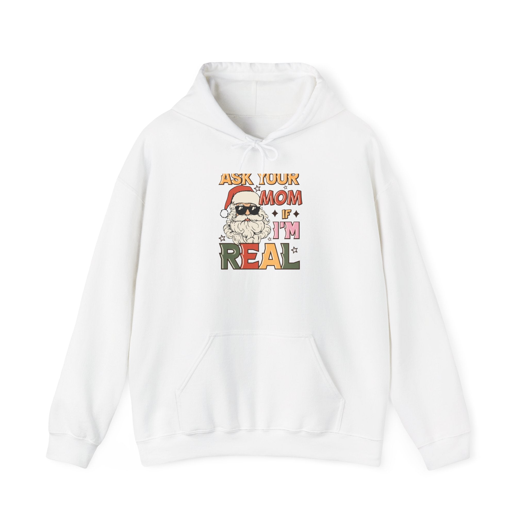 Cool Santa Christmas Hoodie - Ask Your Mom