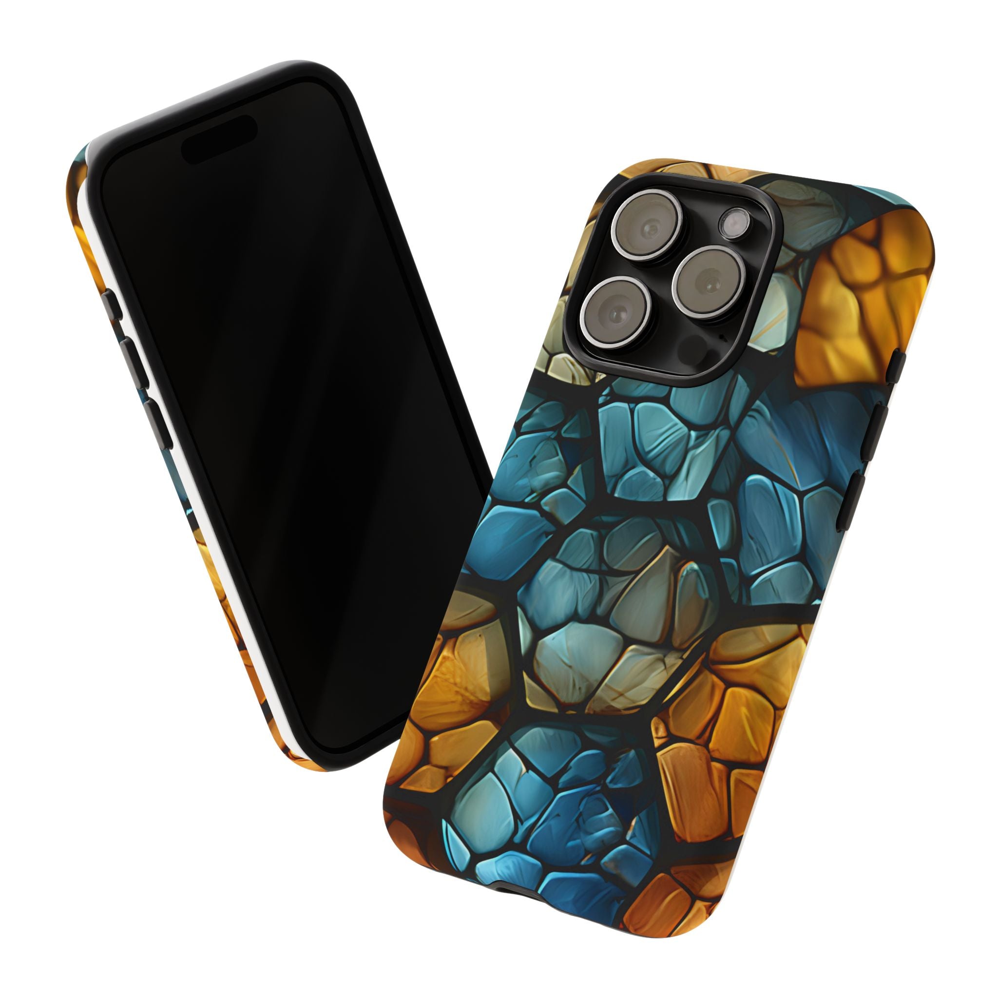 Abstract Stone Mosaic iPhone Case