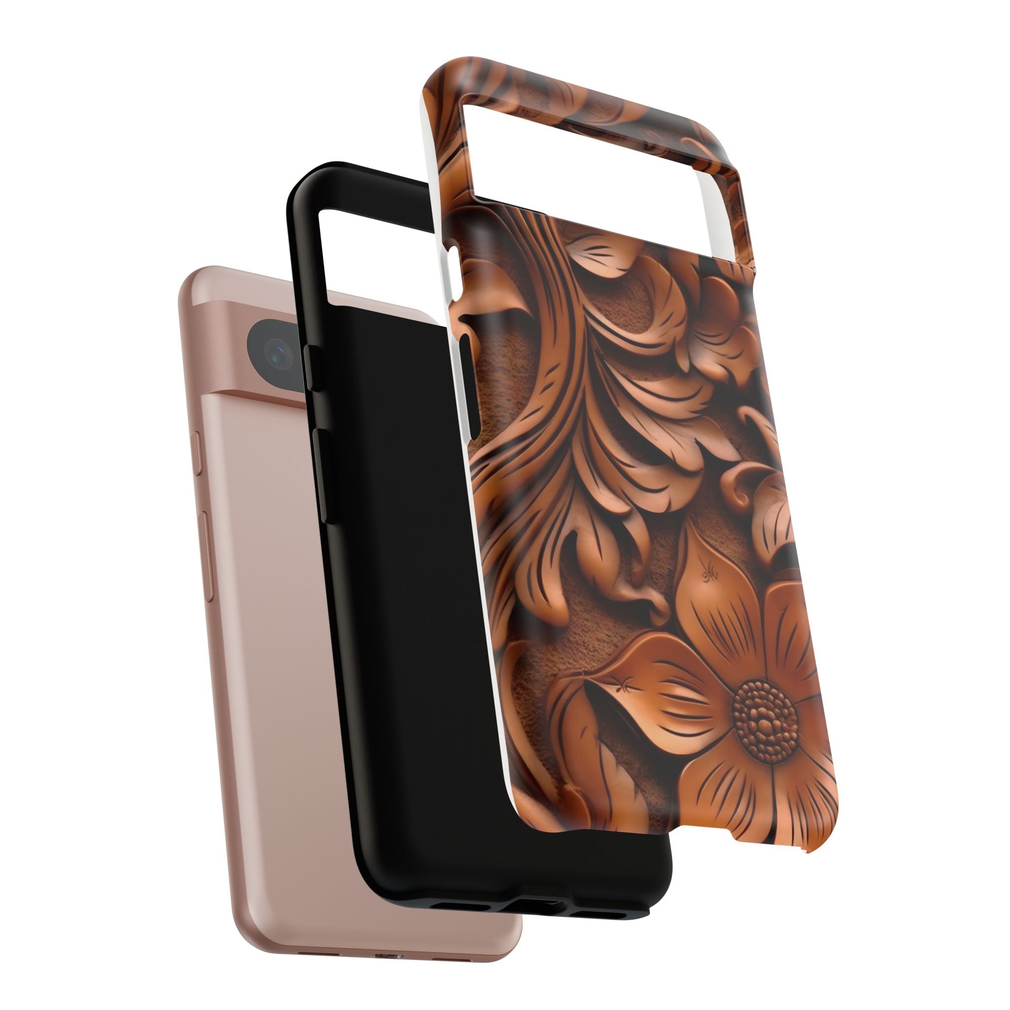 Intricate Wood Carving Design Google Pixel Case (All Models)