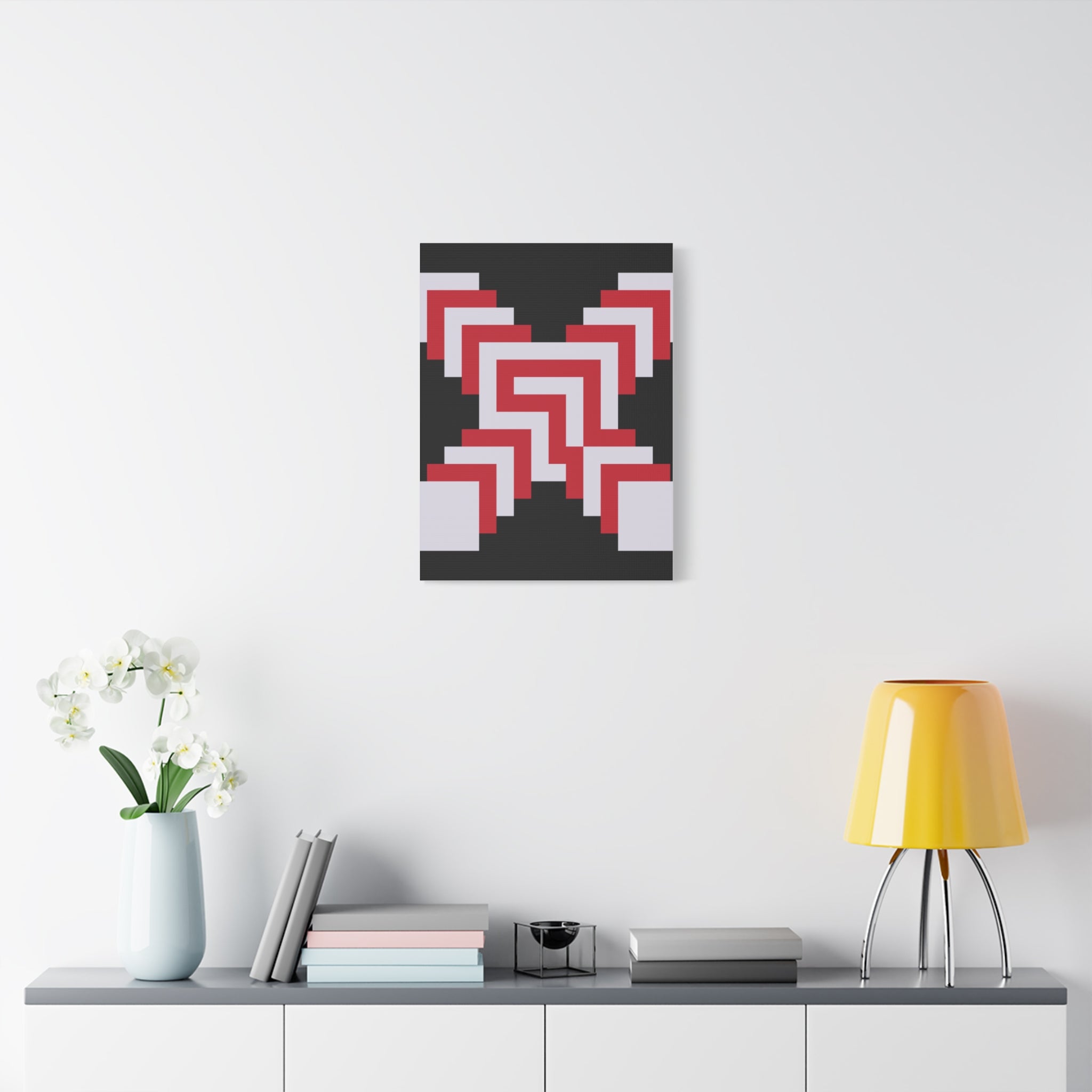 Geometric X Abstract Art Canvas Print