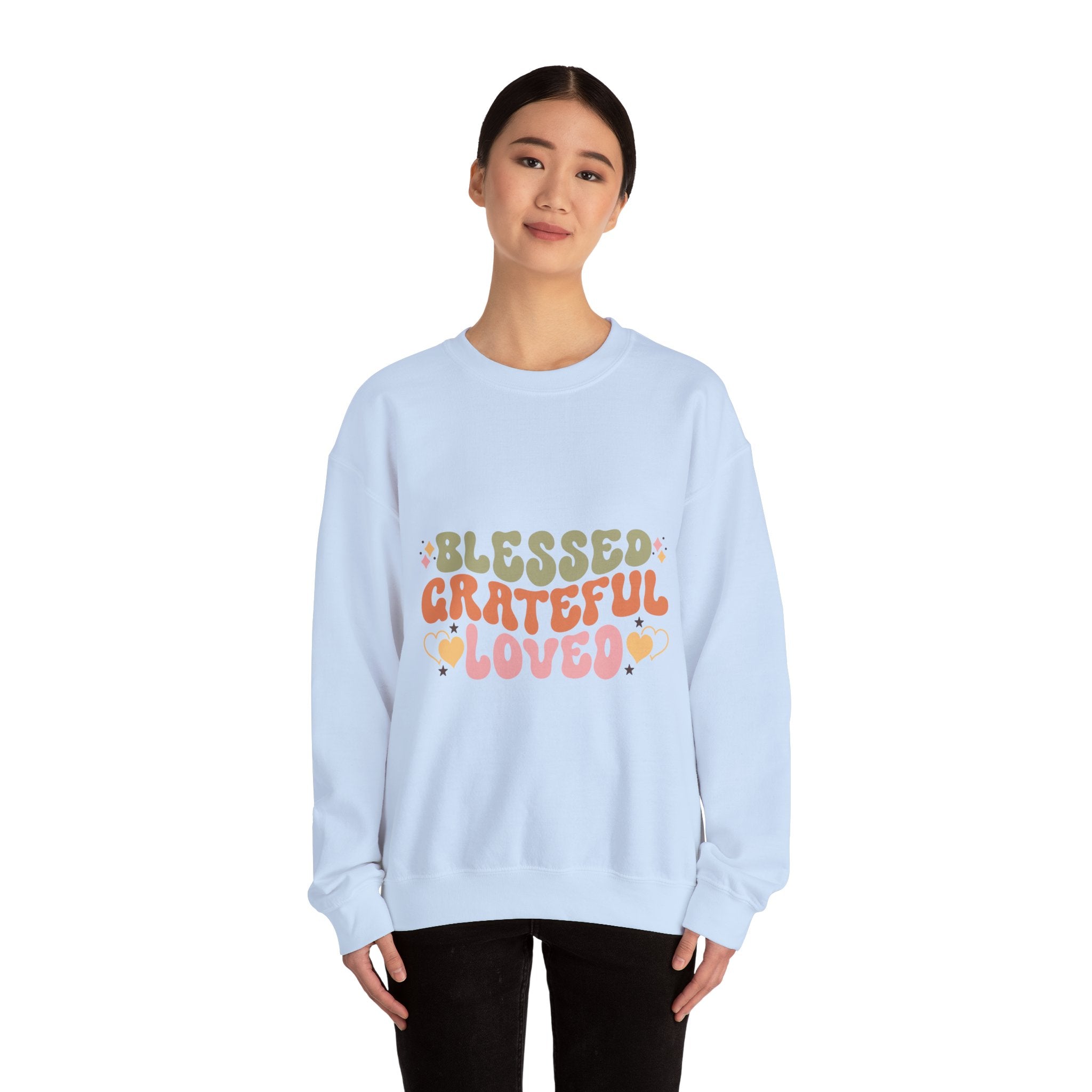 Blessed Grateful Loved Thanksgiving Sweatshirt