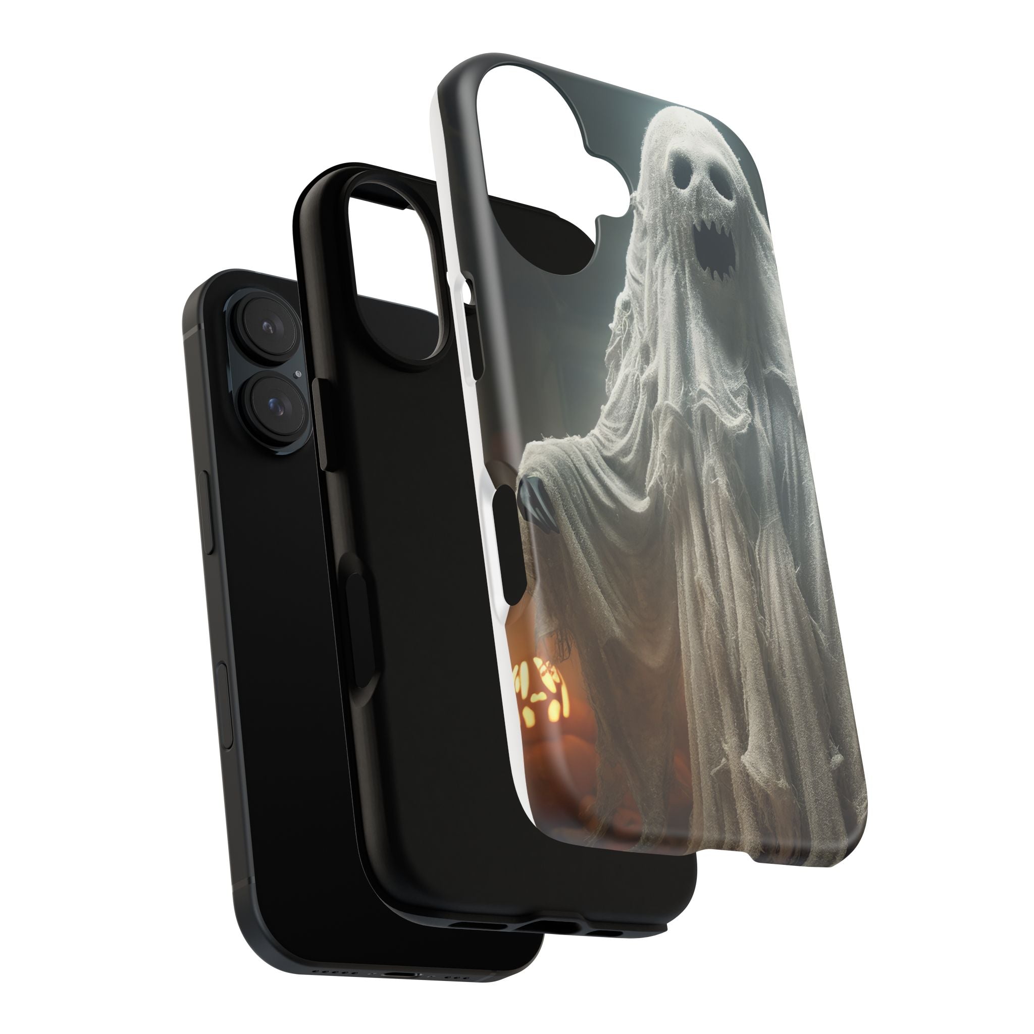 Spooky Ghost Hexagon Stone iPhone Case