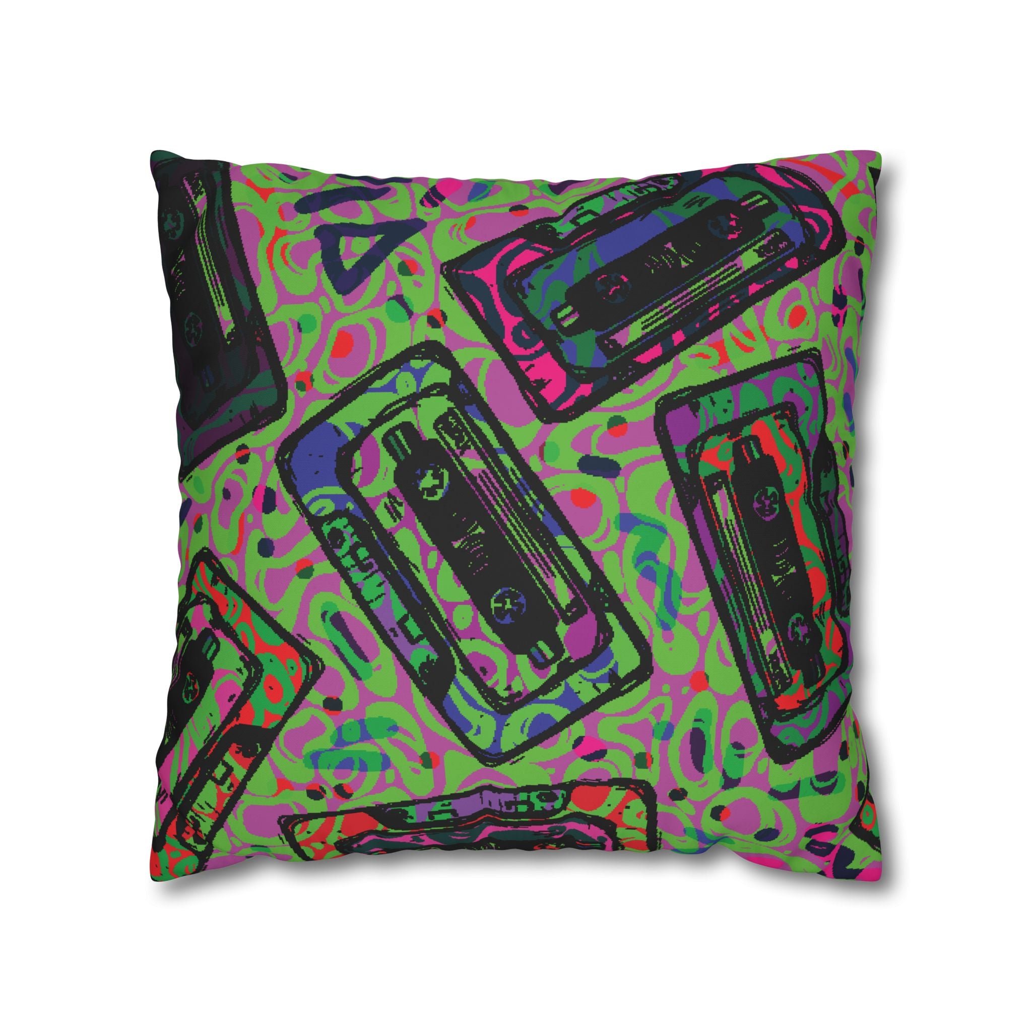 Retro Cassette Tape Pillowcase - 80s Vibe