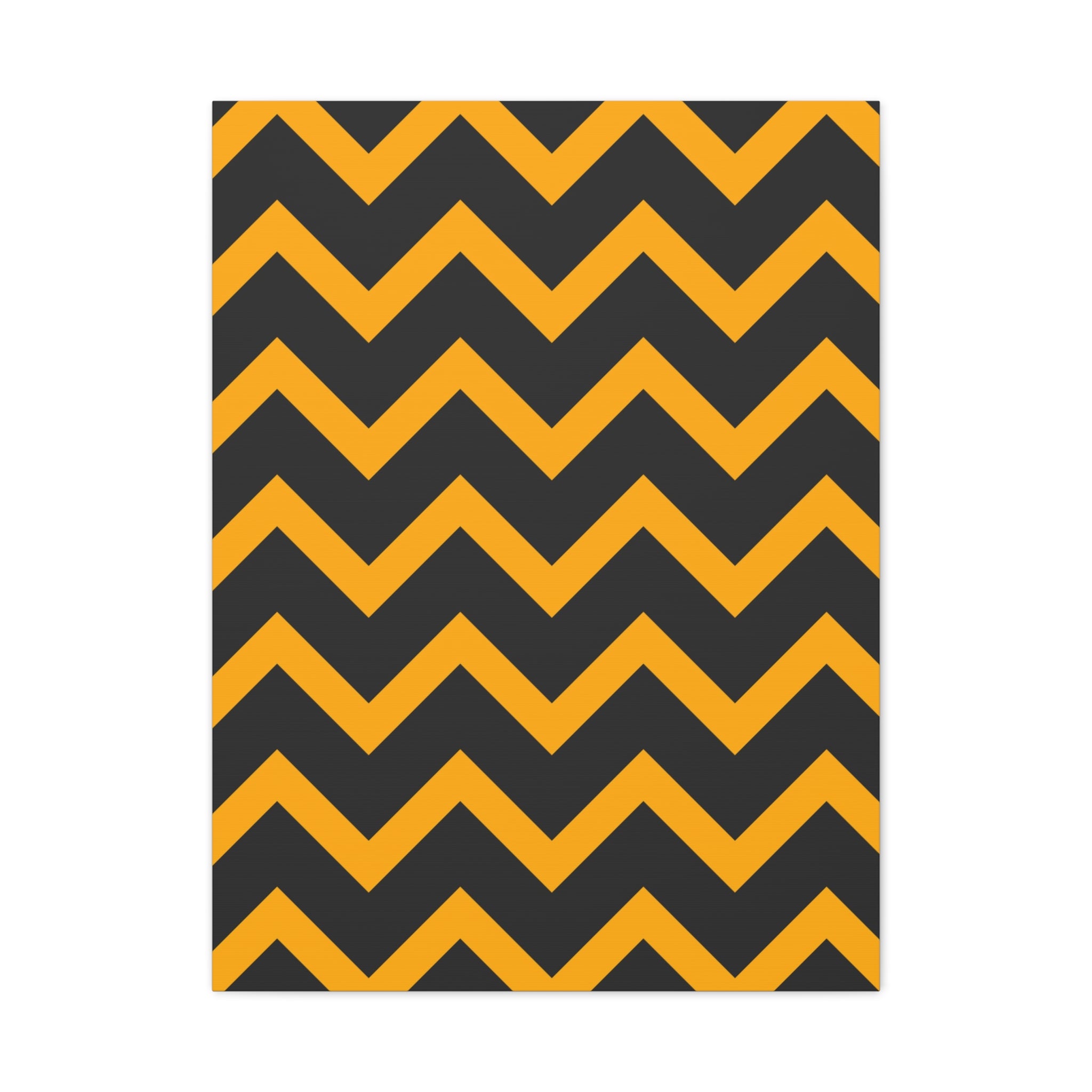 Bold Zigzag Geometric Canvas Art