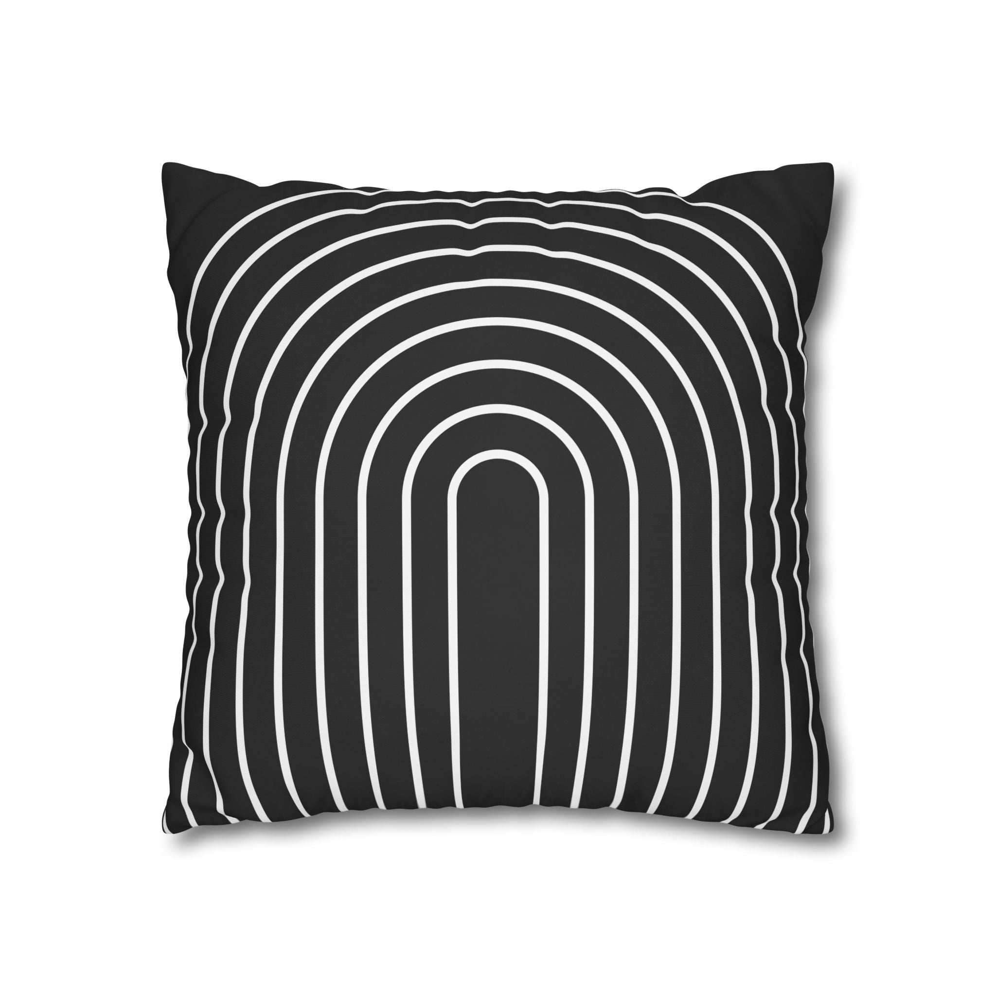 Minimalist Arch Pillowcase - Black & White