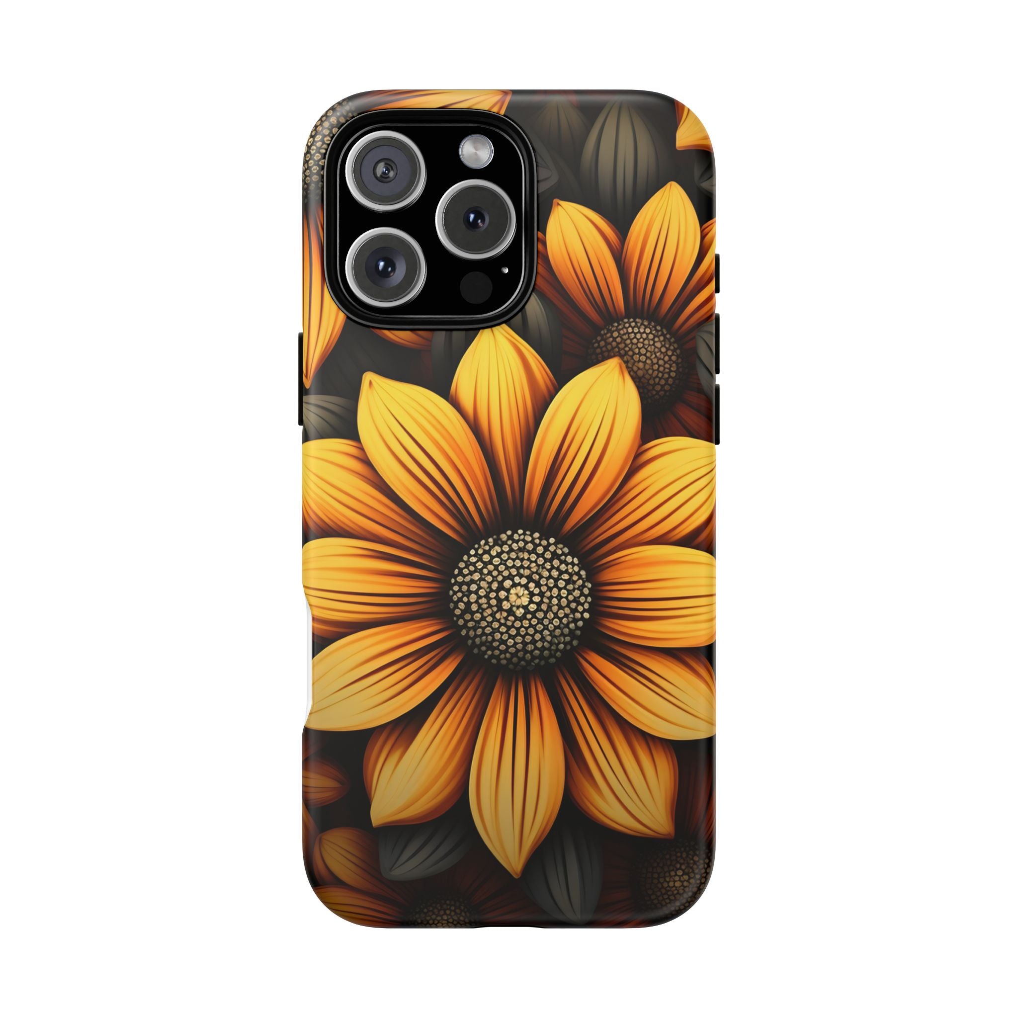 Sunburst Hexagon iPhone Case - Rugged Texture