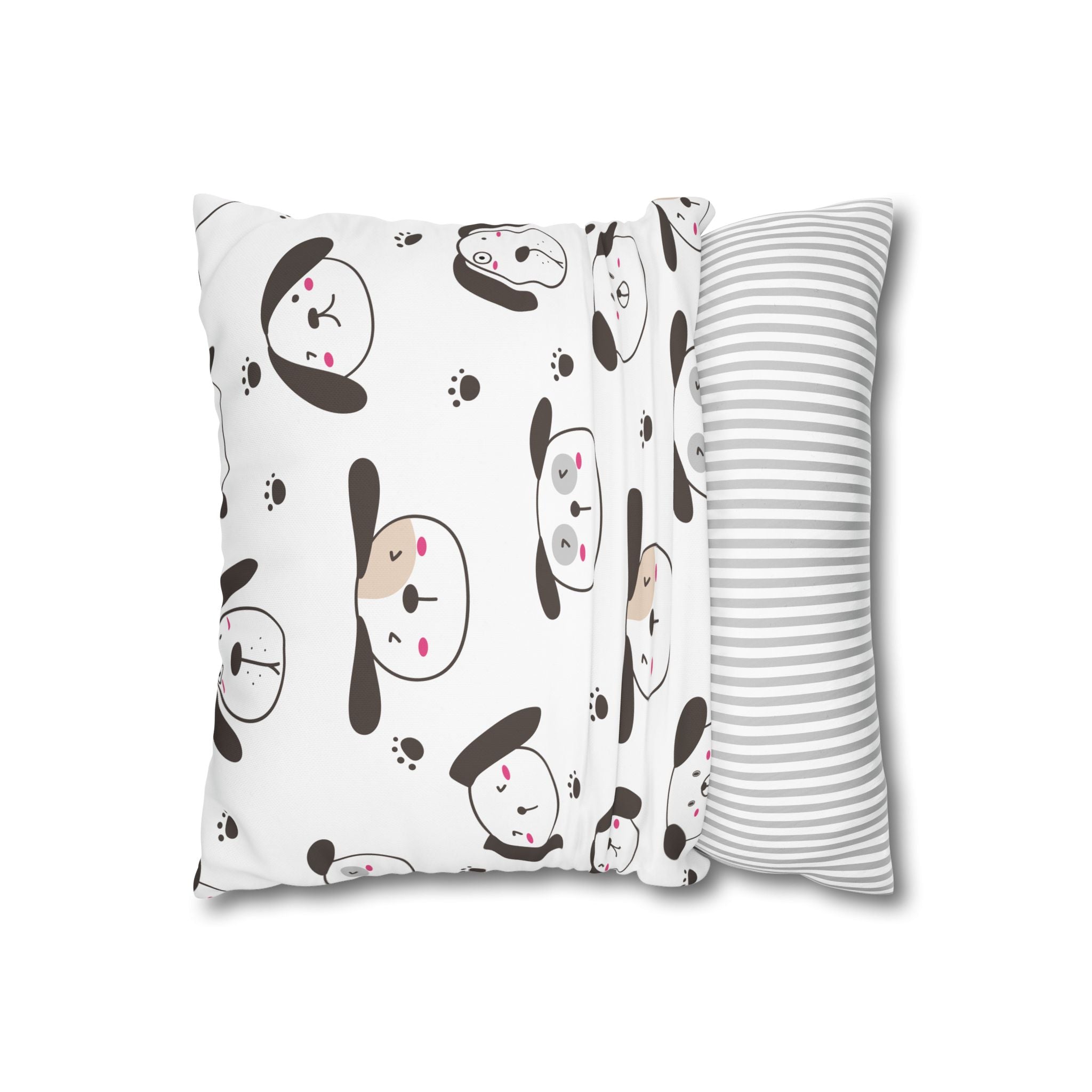 Cute Puppy Paw Print Pillowcase