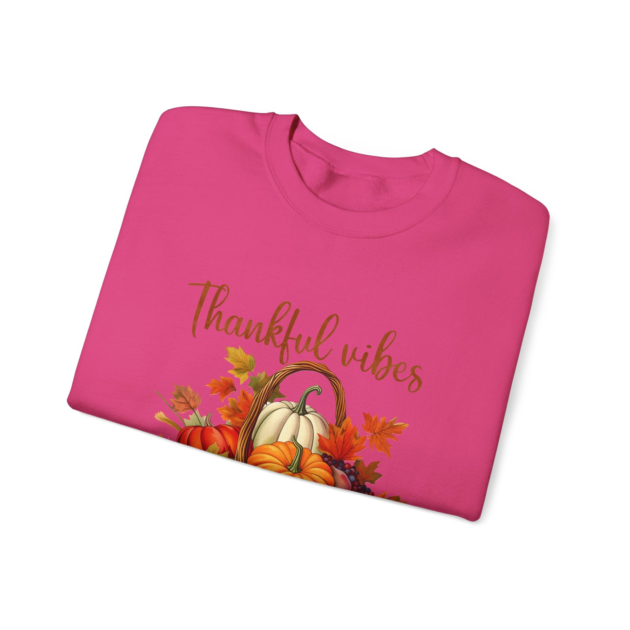 Thankful Vibes Autumn Harvest Sweatshirt