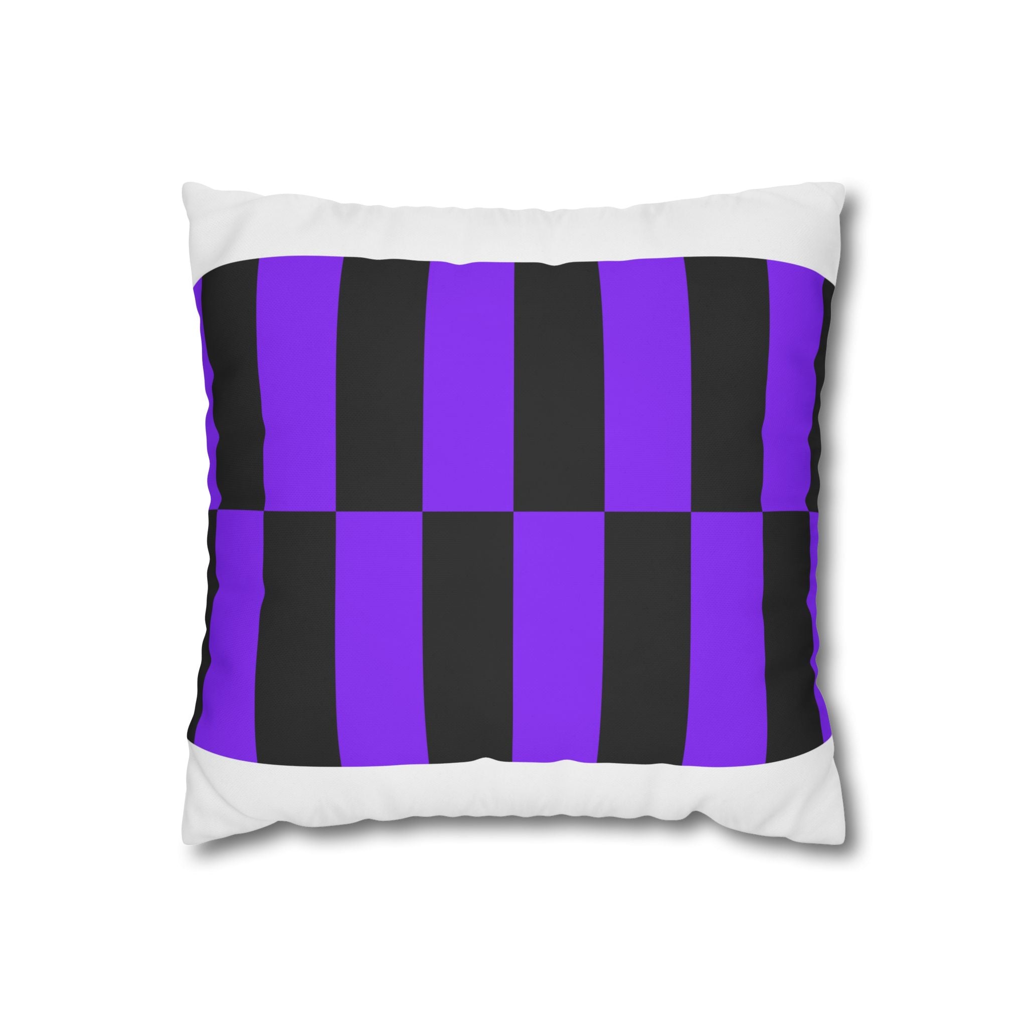 Checkered Pillowcase - Violet & Grey