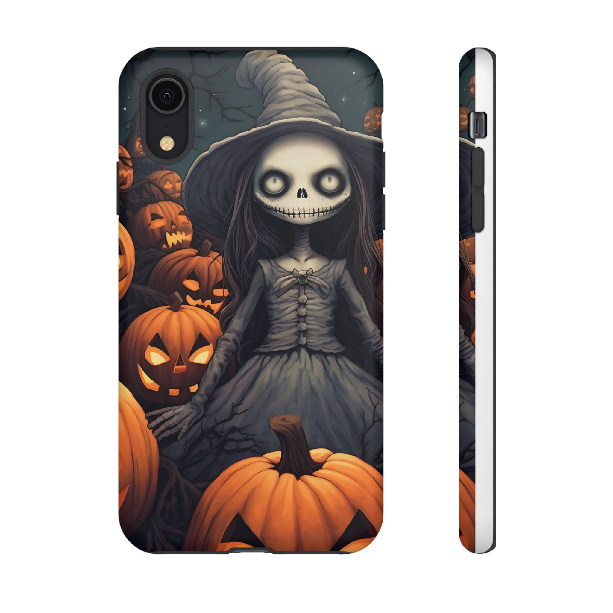 Spooky Witch Girl Hexagon Stone iPhone Case