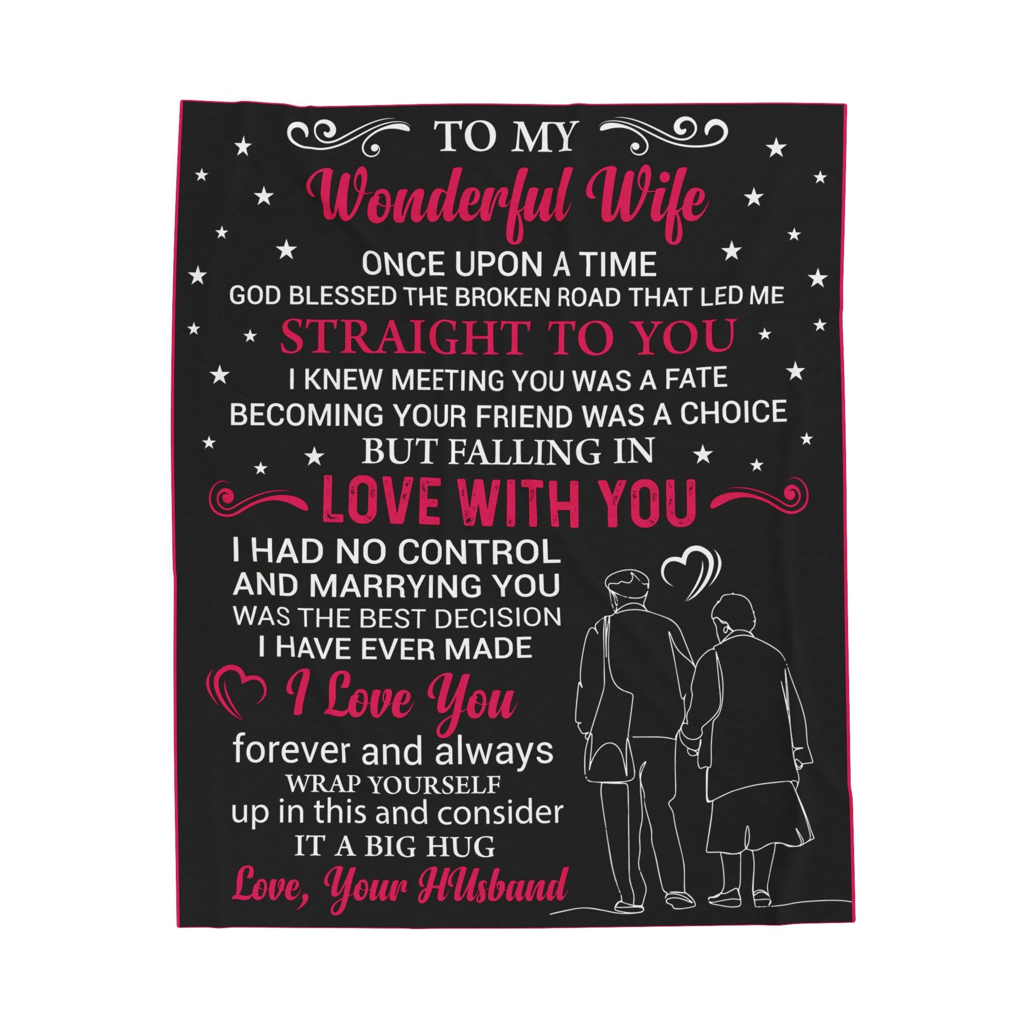 Velveteen Love Blanket: Anniversary Gift