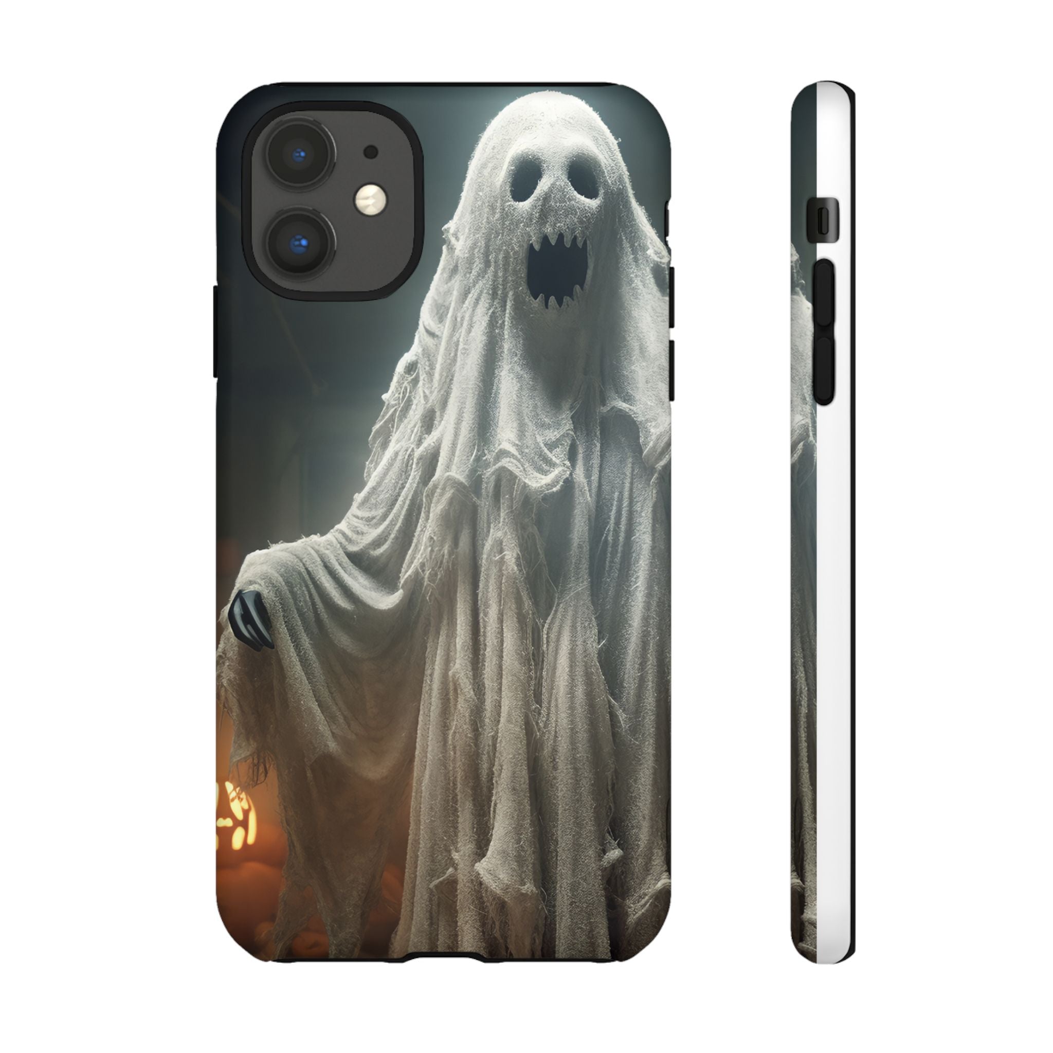 Spooky Ghost Hexagon Stone iPhone Case