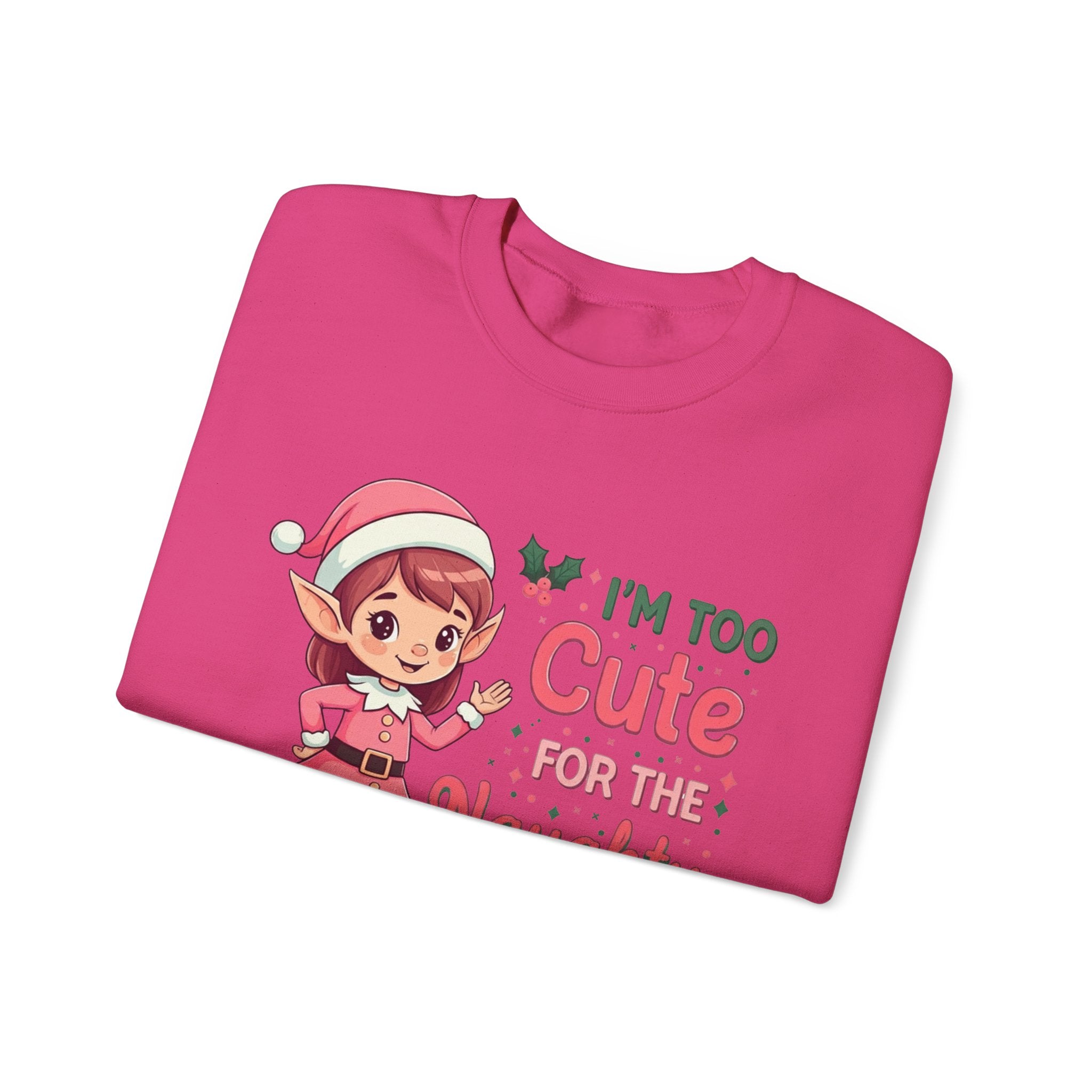 Too Cute Elf Christmas Sweatshirt