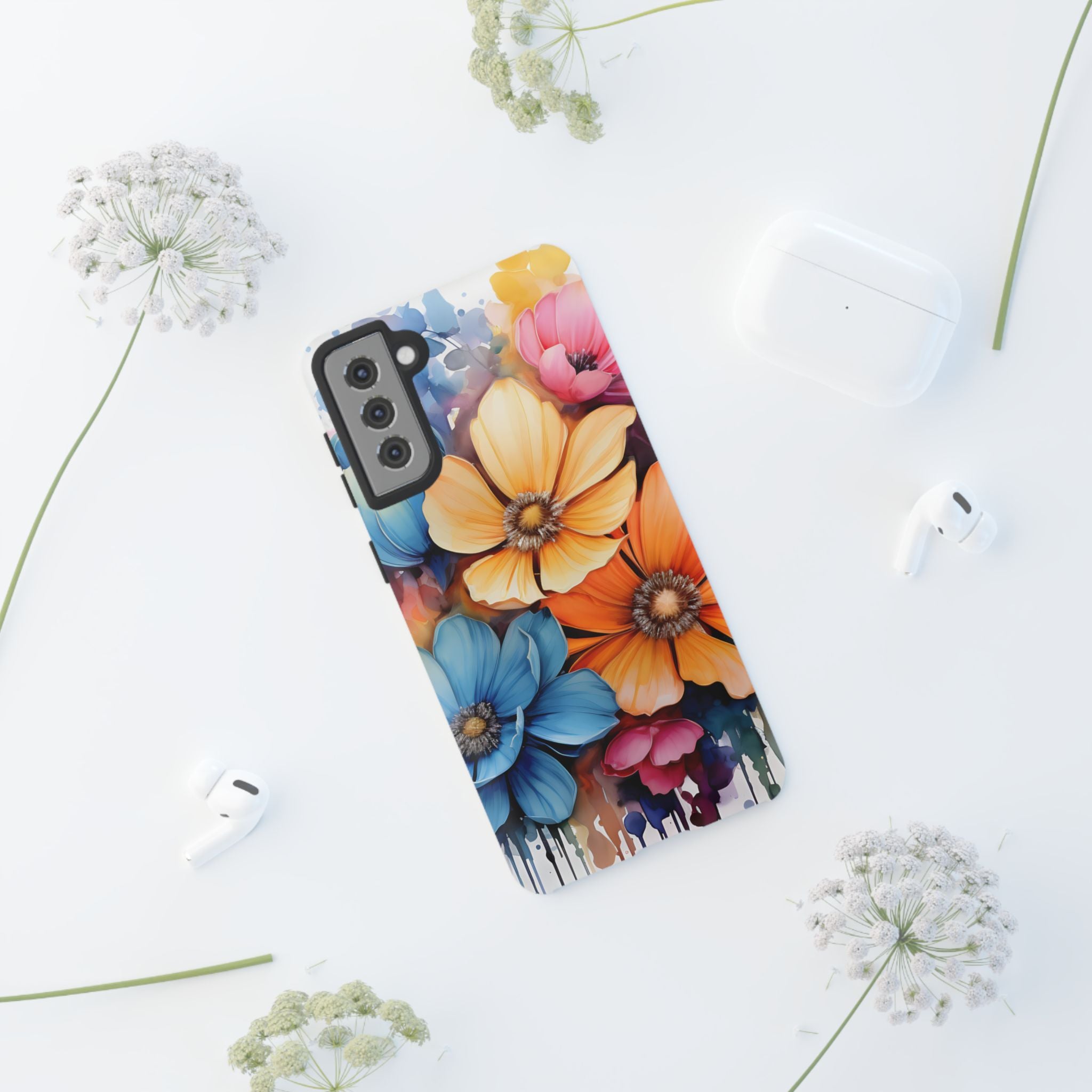 Vibrant Floral Watercolor Samsung Case