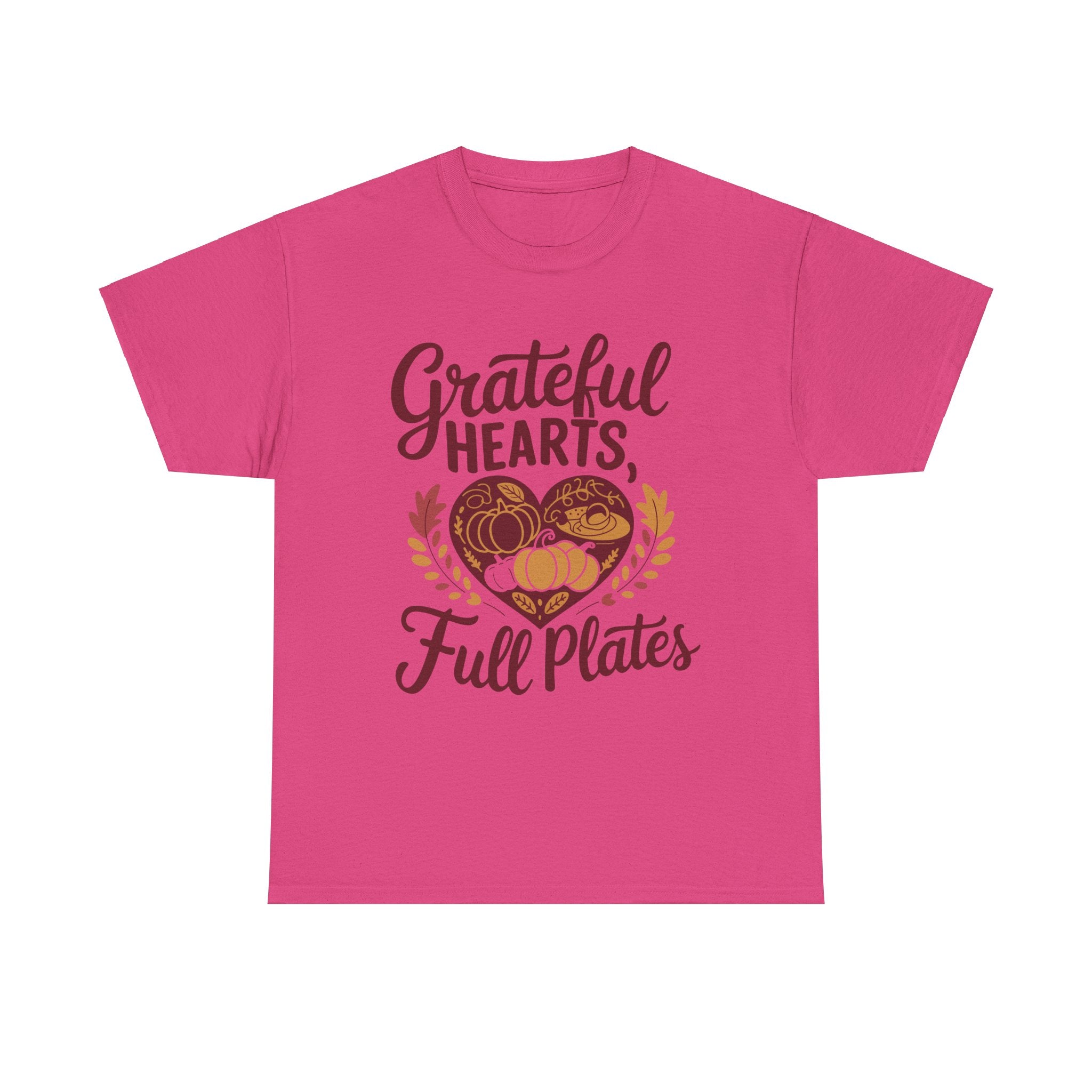 Grateful Hearts, Full Plates Thanksgiving Tee