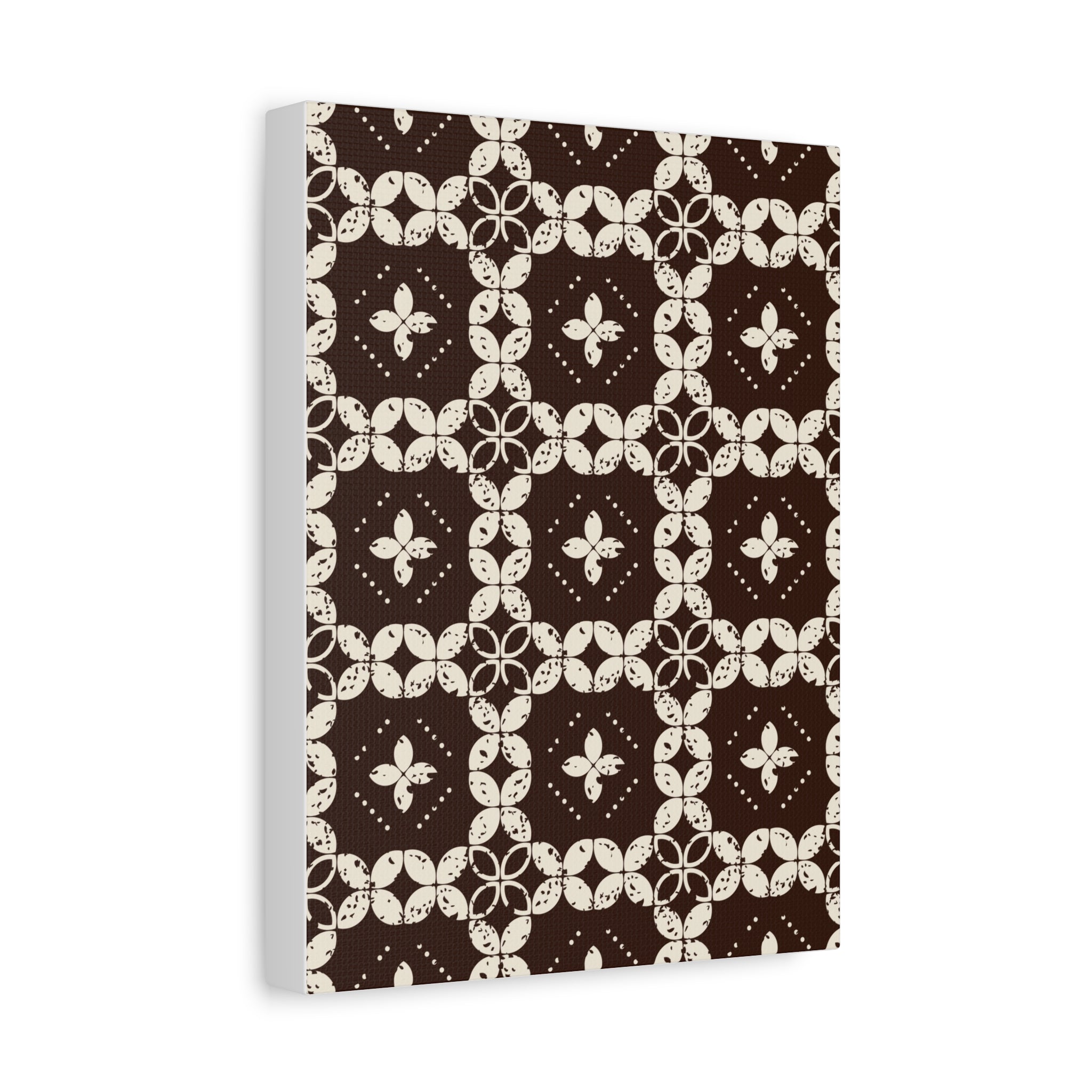 Rustic Floral Geometric Canvas Art