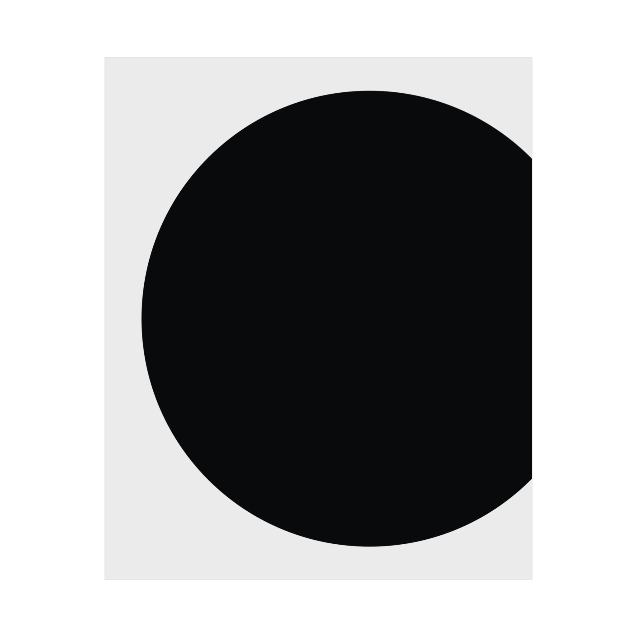 Minimalist Black Circle Wall Art Poster