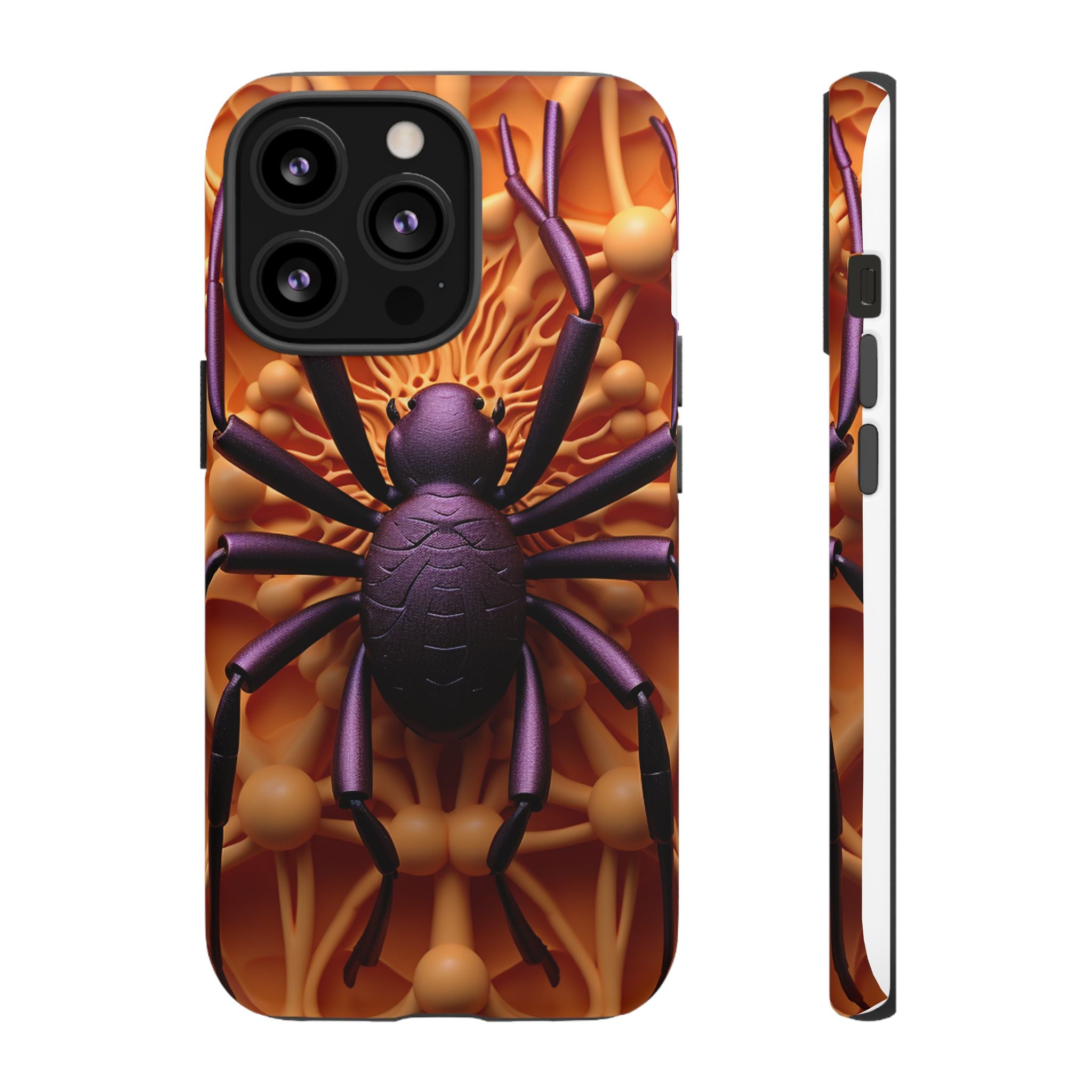 Metallic Spider Hexagon iPhone Case