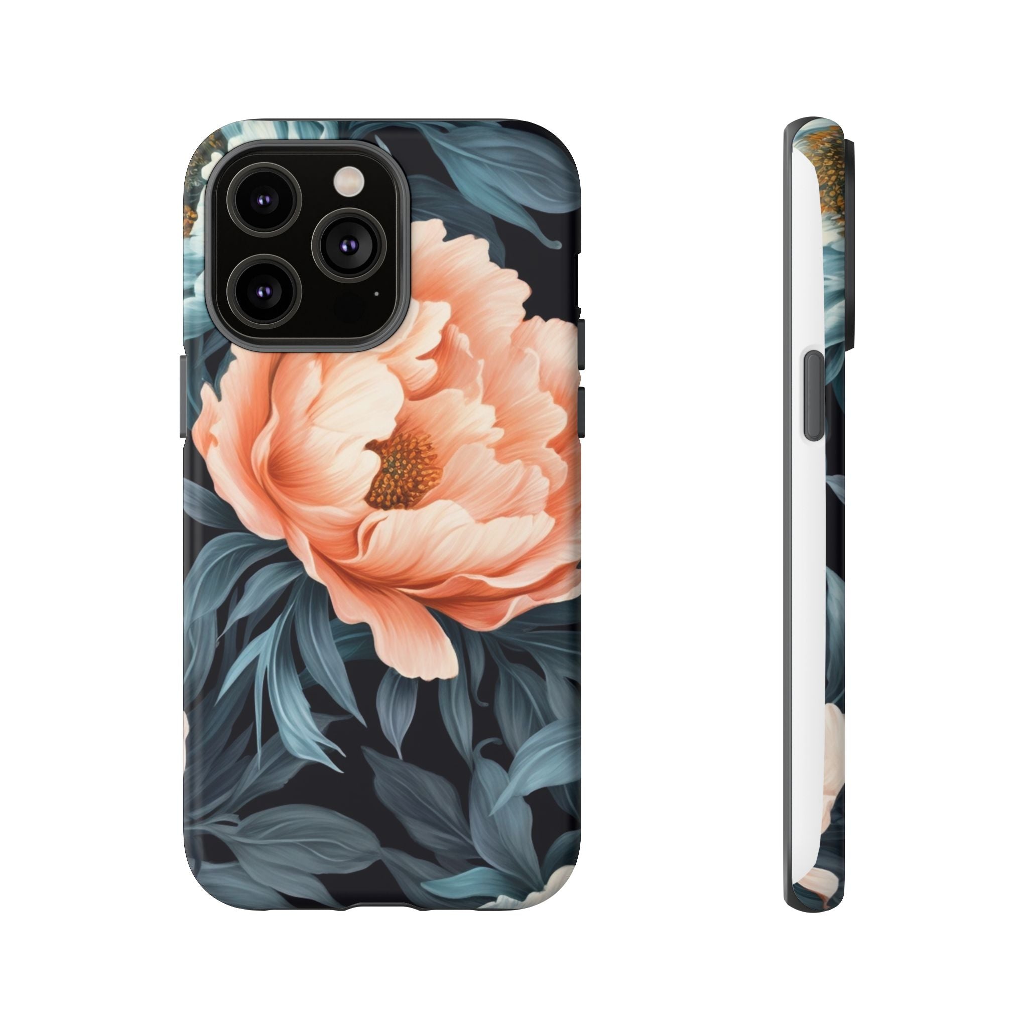 Moody Floral iPhone Case - Hexagon Stone