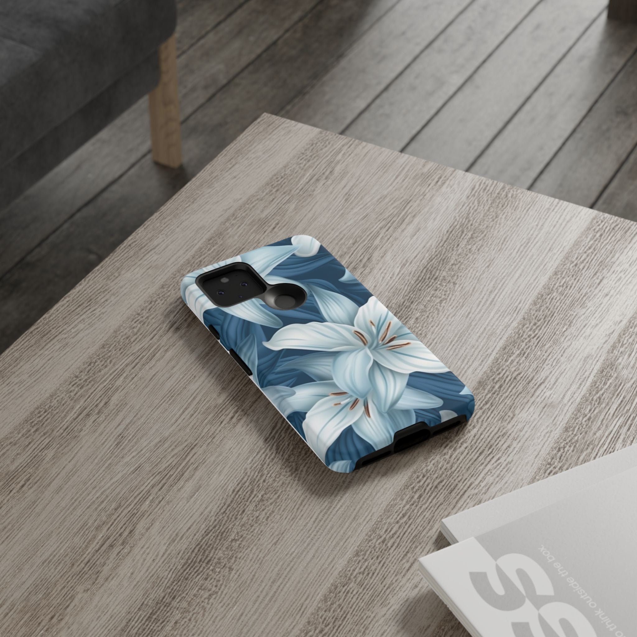 Pastel Blue Lily Google Pixel Case (All Models)