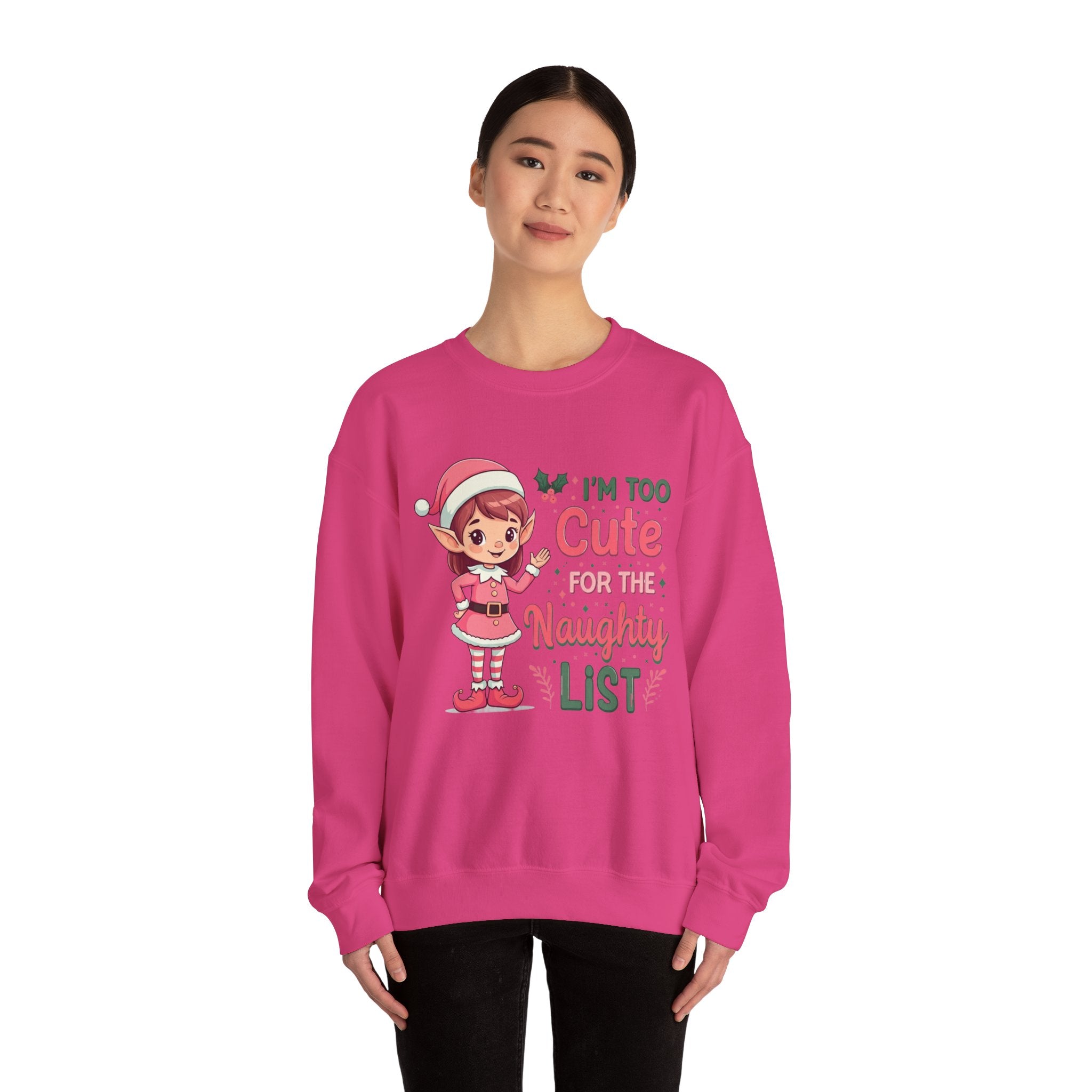 Too Cute Elf Christmas Sweatshirt