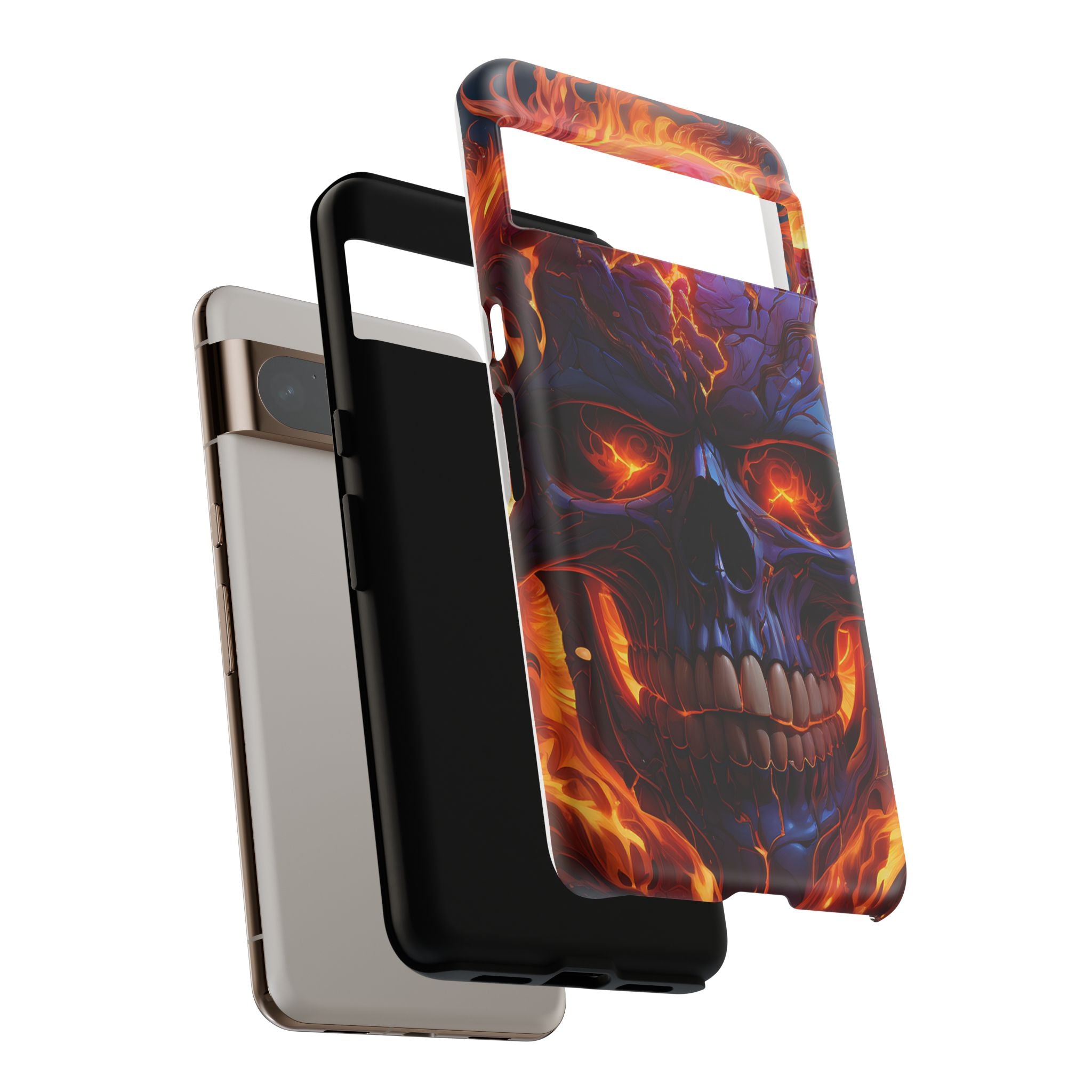 Fiery Skull Google Pixel Case (All Models)