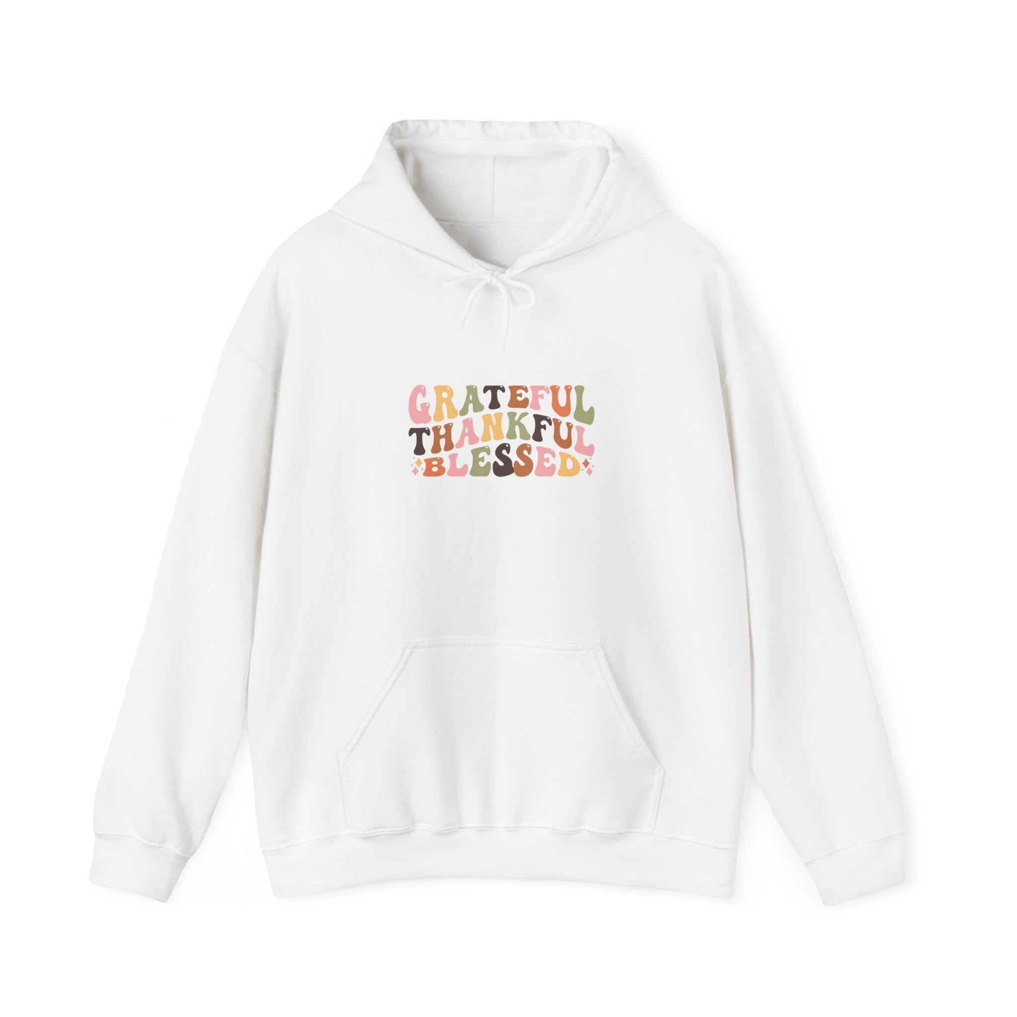 Grateful Thankful Blessed Thanksgiving Hoodie