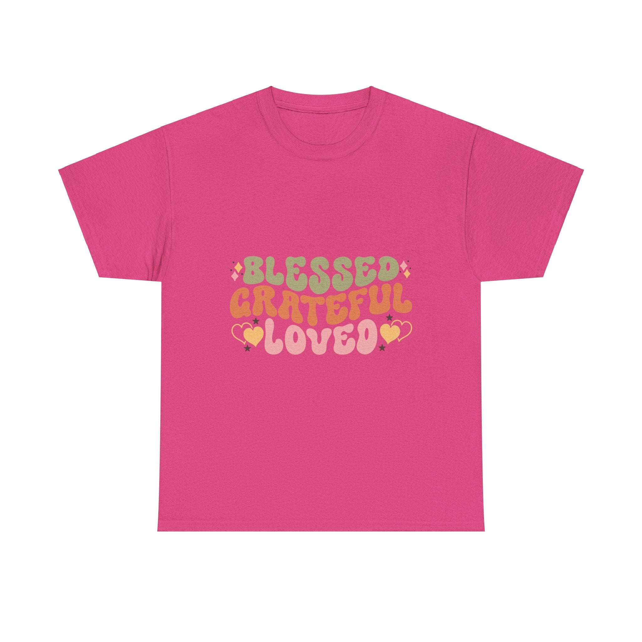 Blessed Grateful Loved Thanksgiving Tee