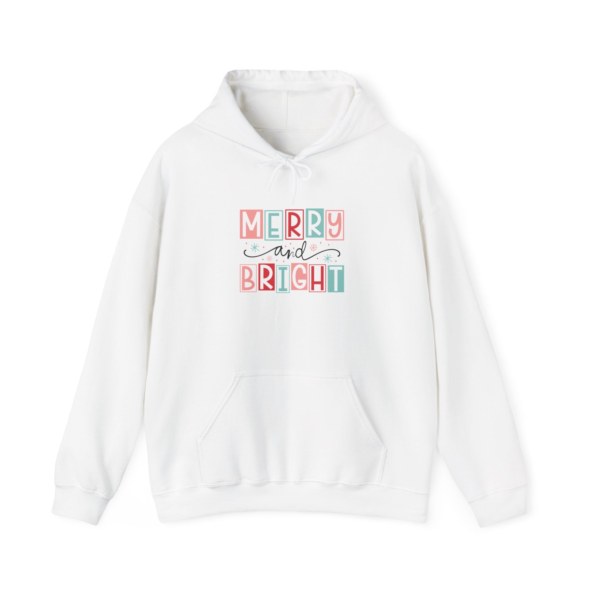 Merry Bright Retro Christmas Hoodie