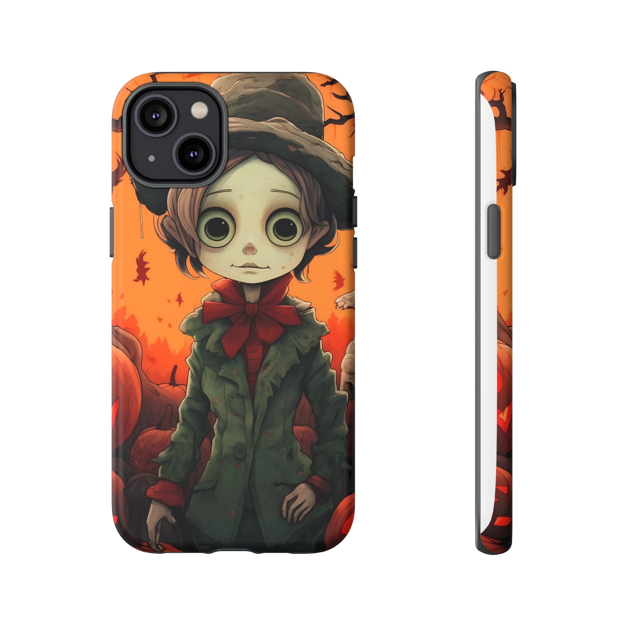 Spooky Autumn Child Hexagon Stone iPhone Case