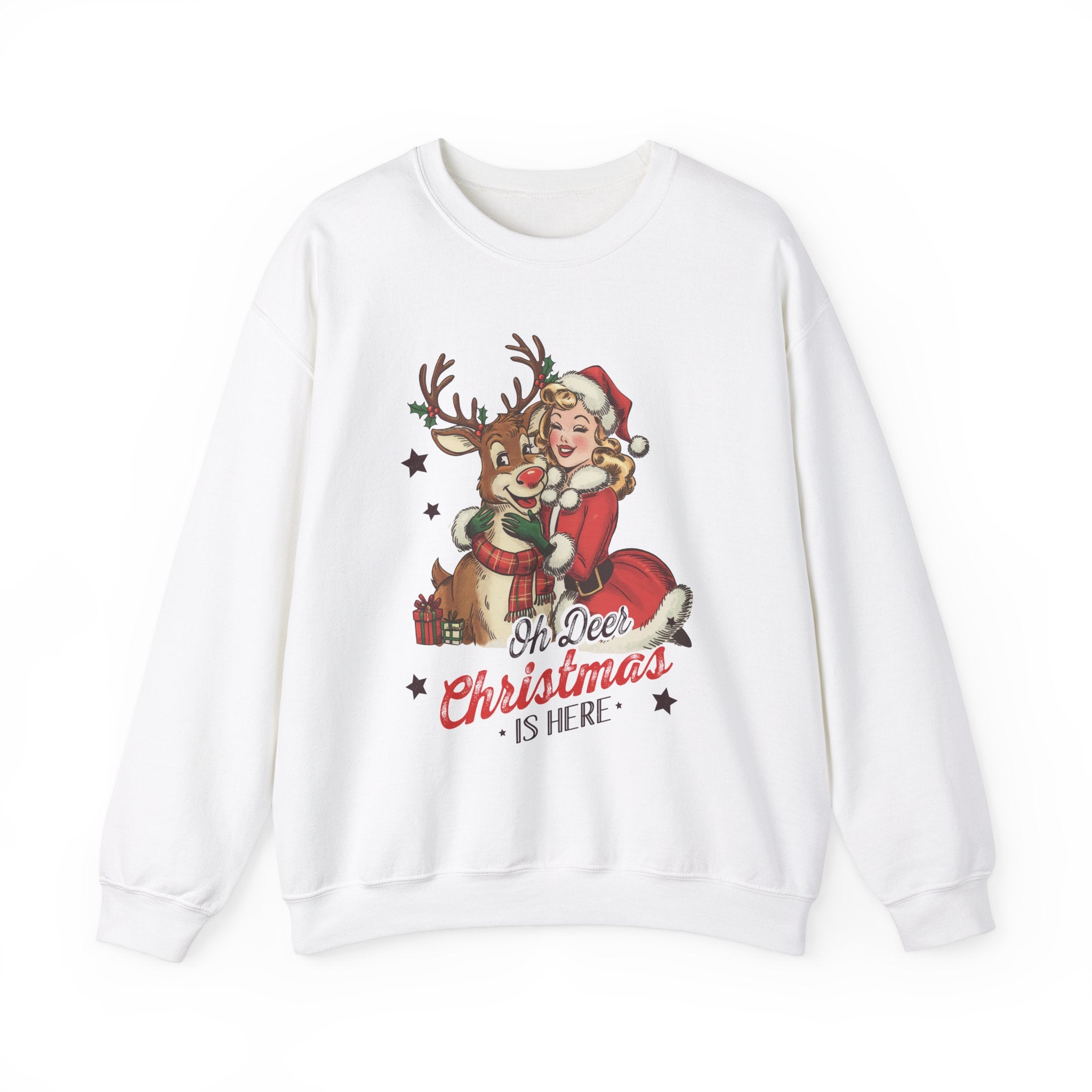 Oh Deer! Christmas Sweatshirt - Reindeer Hug