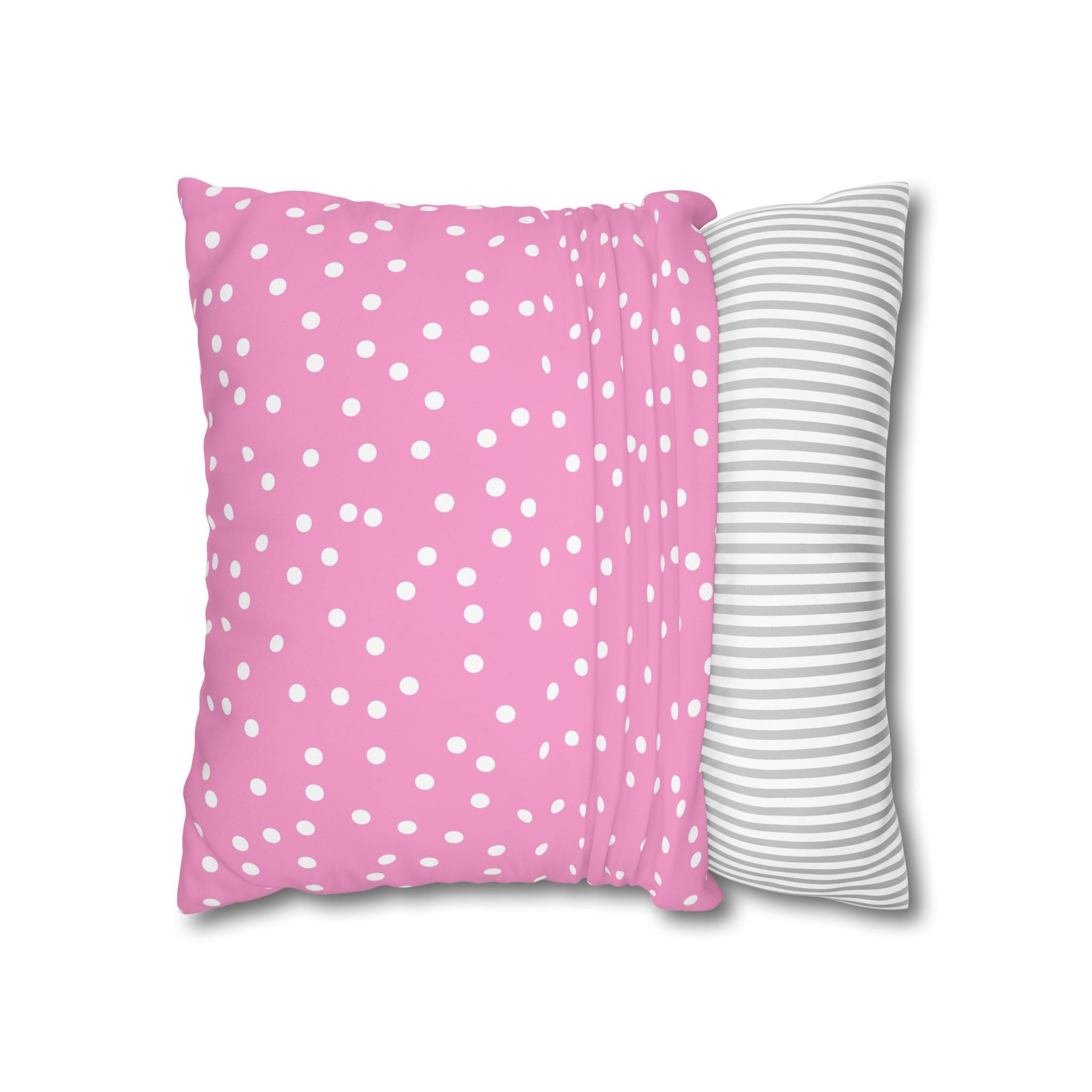 Pink Polka Dot Pillowcase - Sweet Dreams