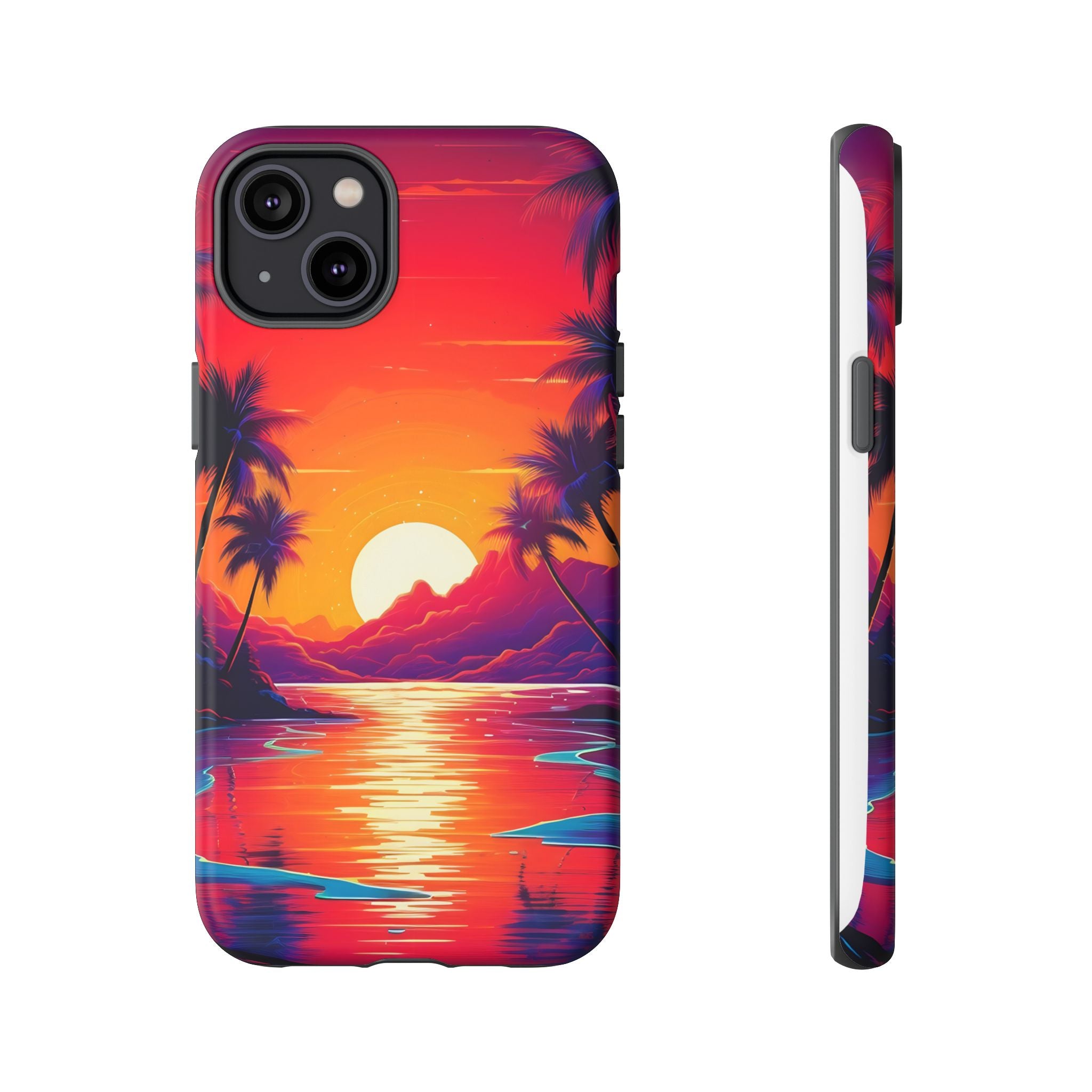 Sunset Beach Hexagon iPhone Case