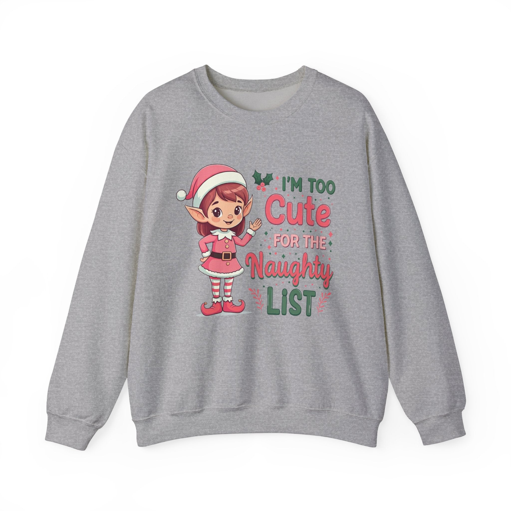 Too Cute Elf Christmas Sweatshirt