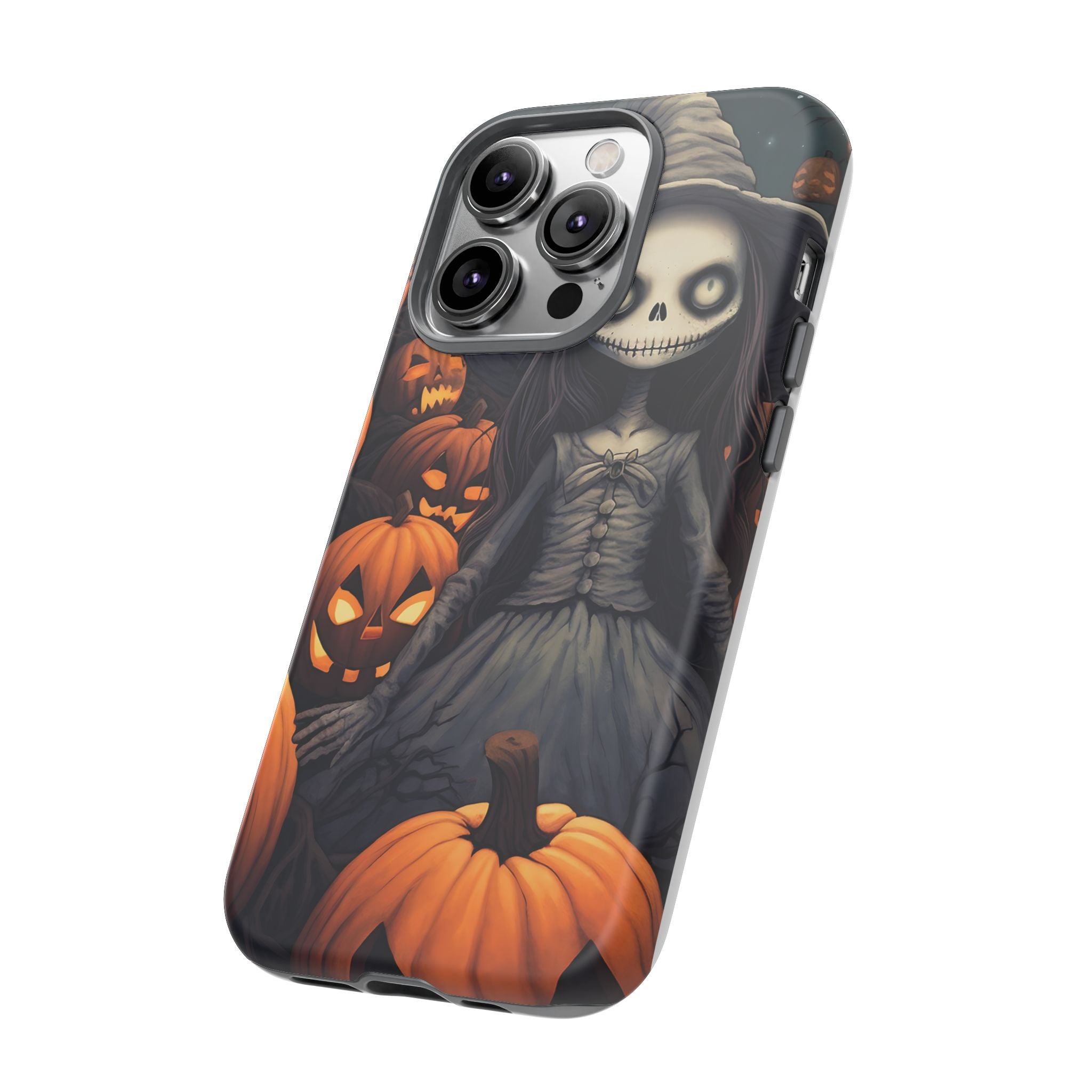 Spooky Witch Girl Hexagon Stone iPhone Case