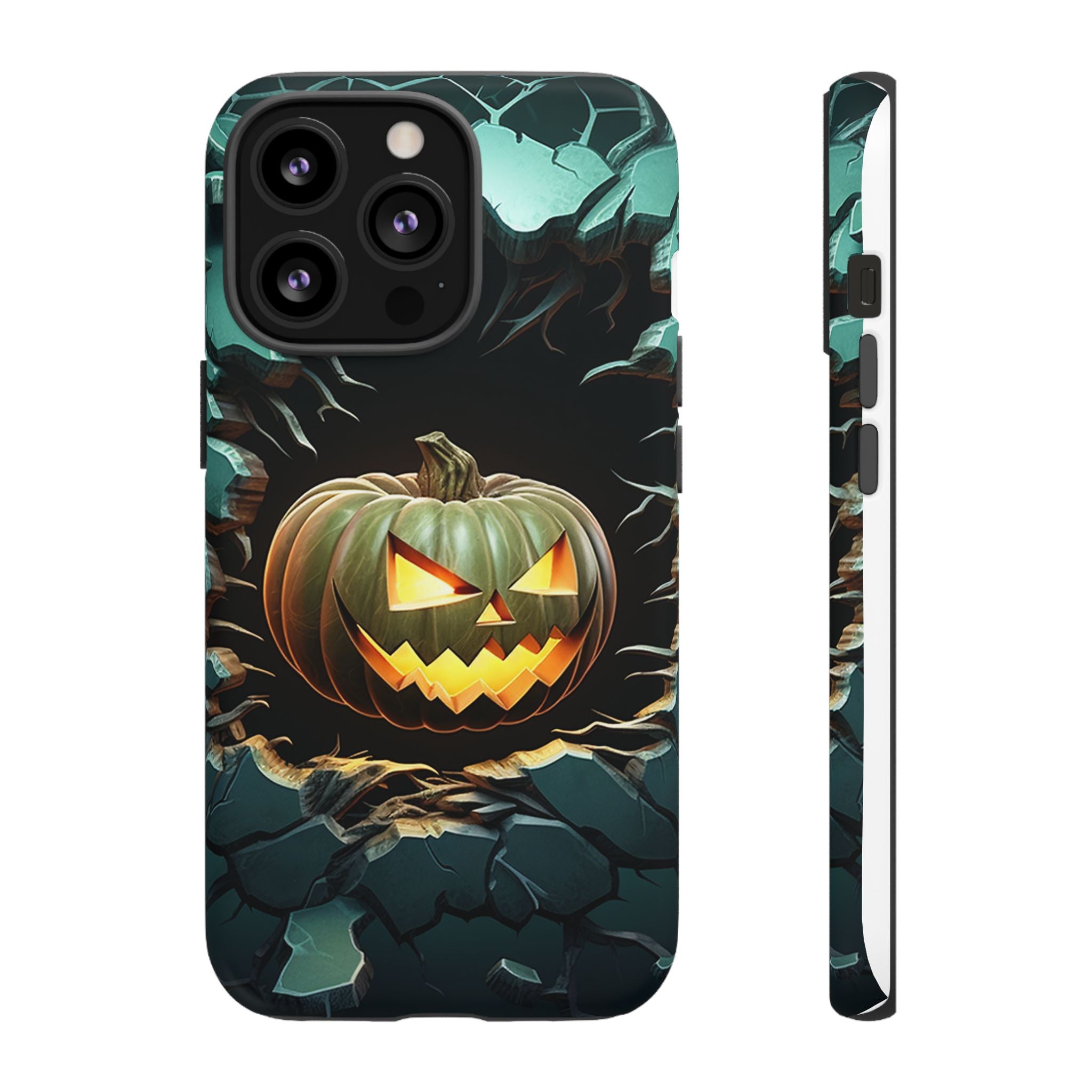 Spooky Jack-o'-Lantern Hexagon iPhone Case