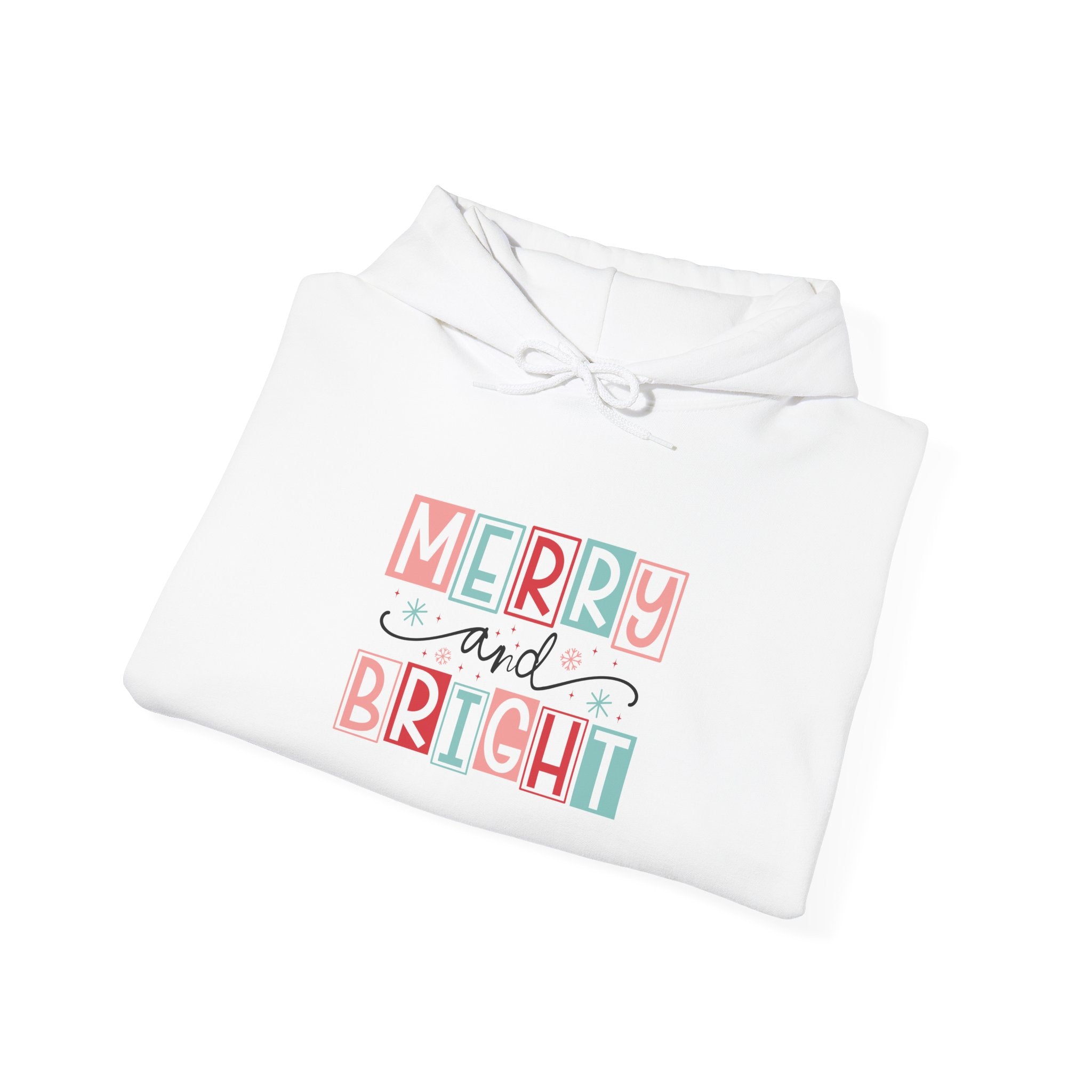 Merry Bright Retro Christmas Hoodie