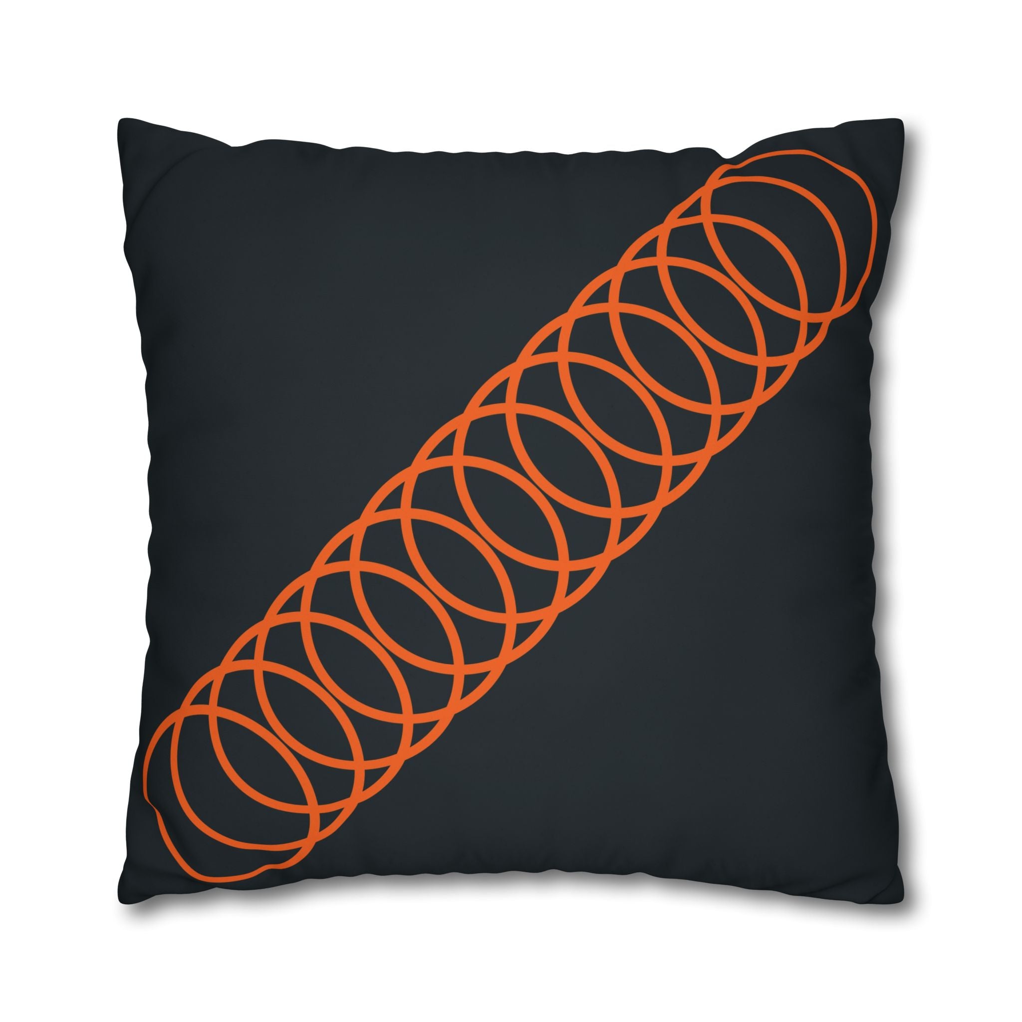 Orange Coil Spring Pillowcase - Teal