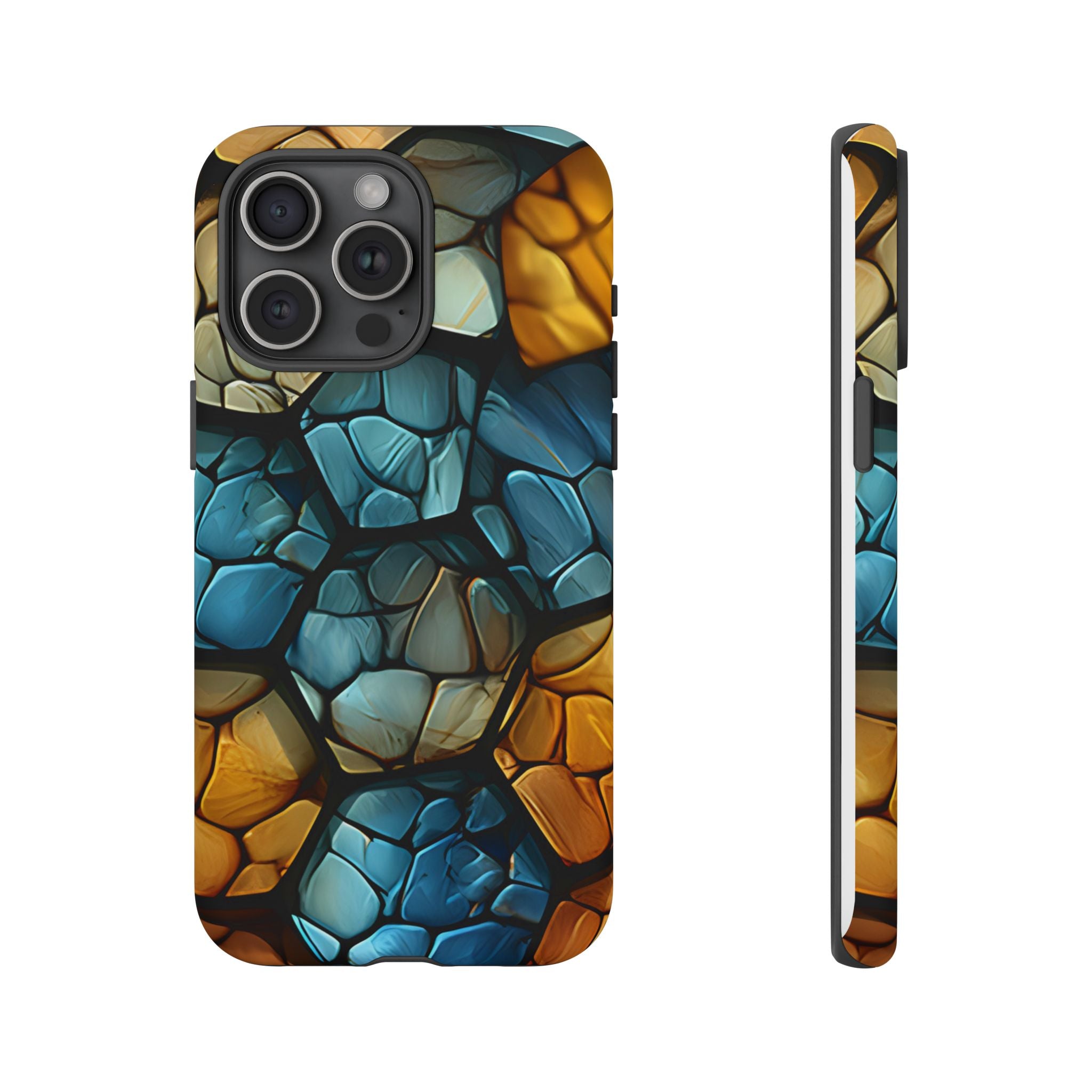 Abstract Stone Mosaic iPhone Case