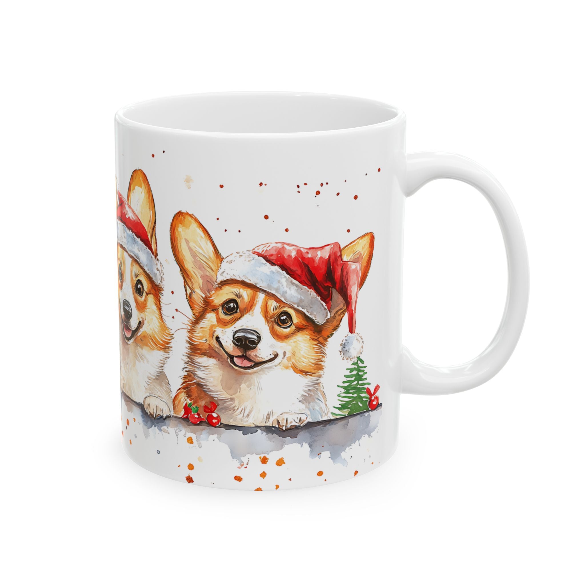 Corgi Christmas Mug: Santa Corgis!