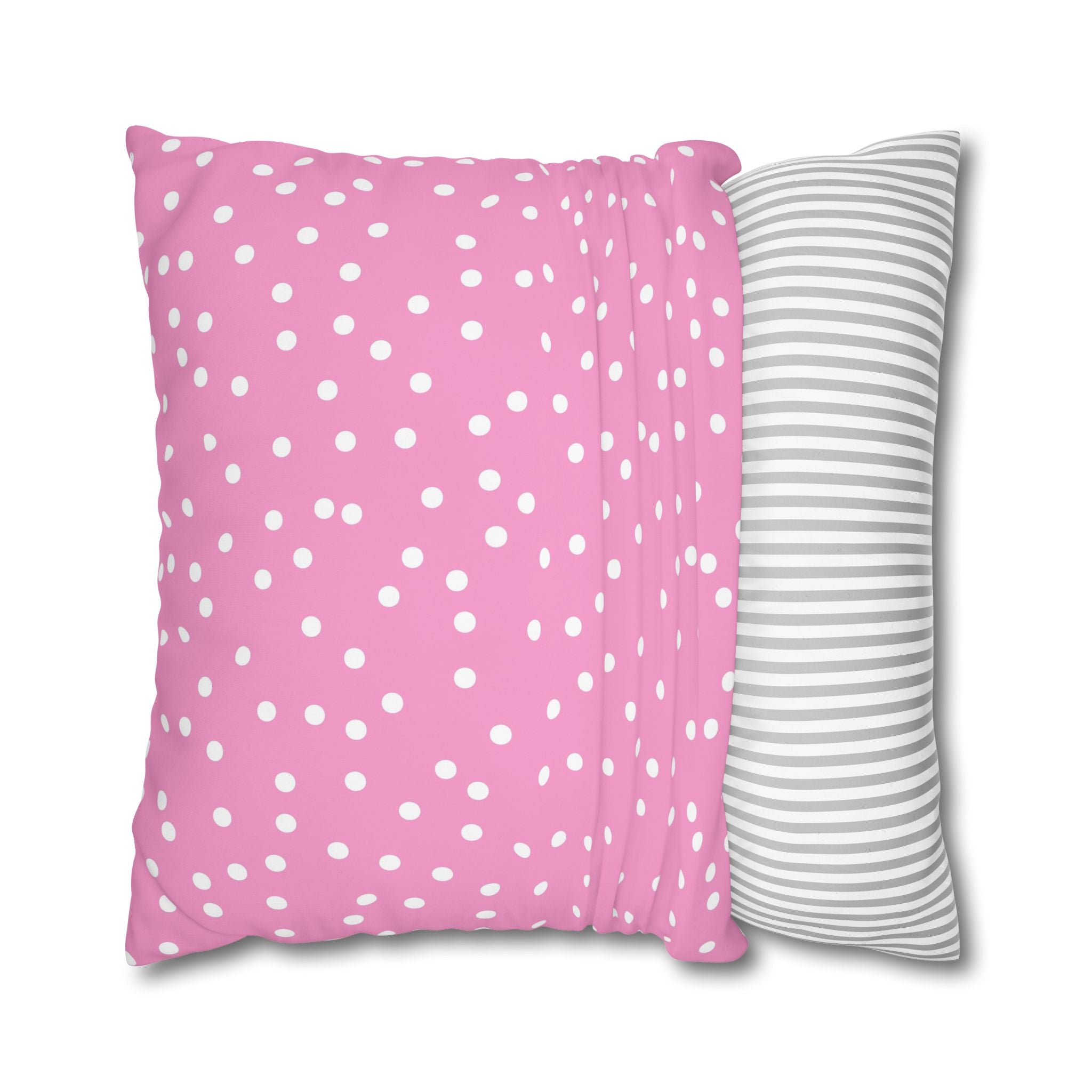 Pink Polka Dot Pillowcase - Sweet Dreams