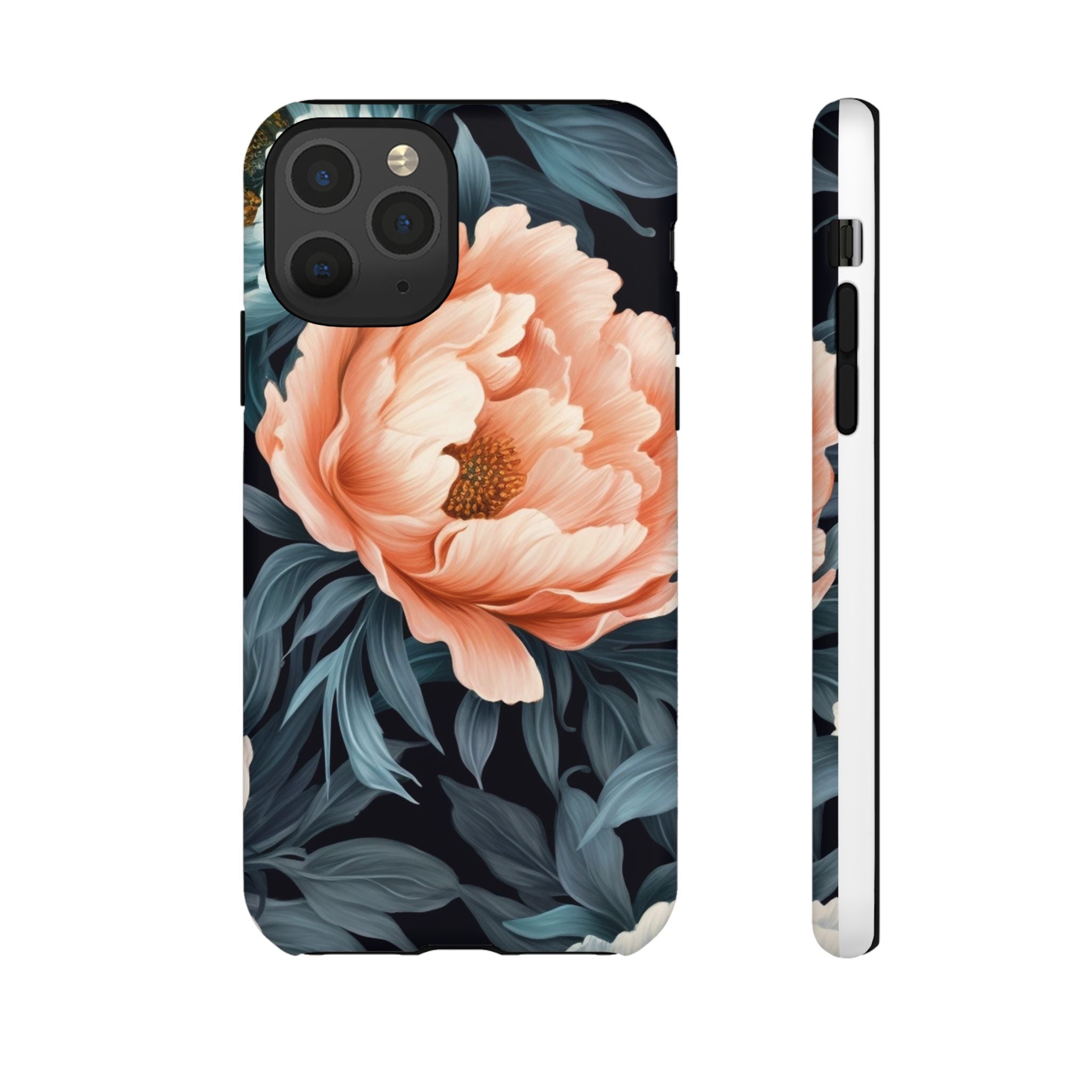 Moody Floral iPhone Case - Hexagon Stone