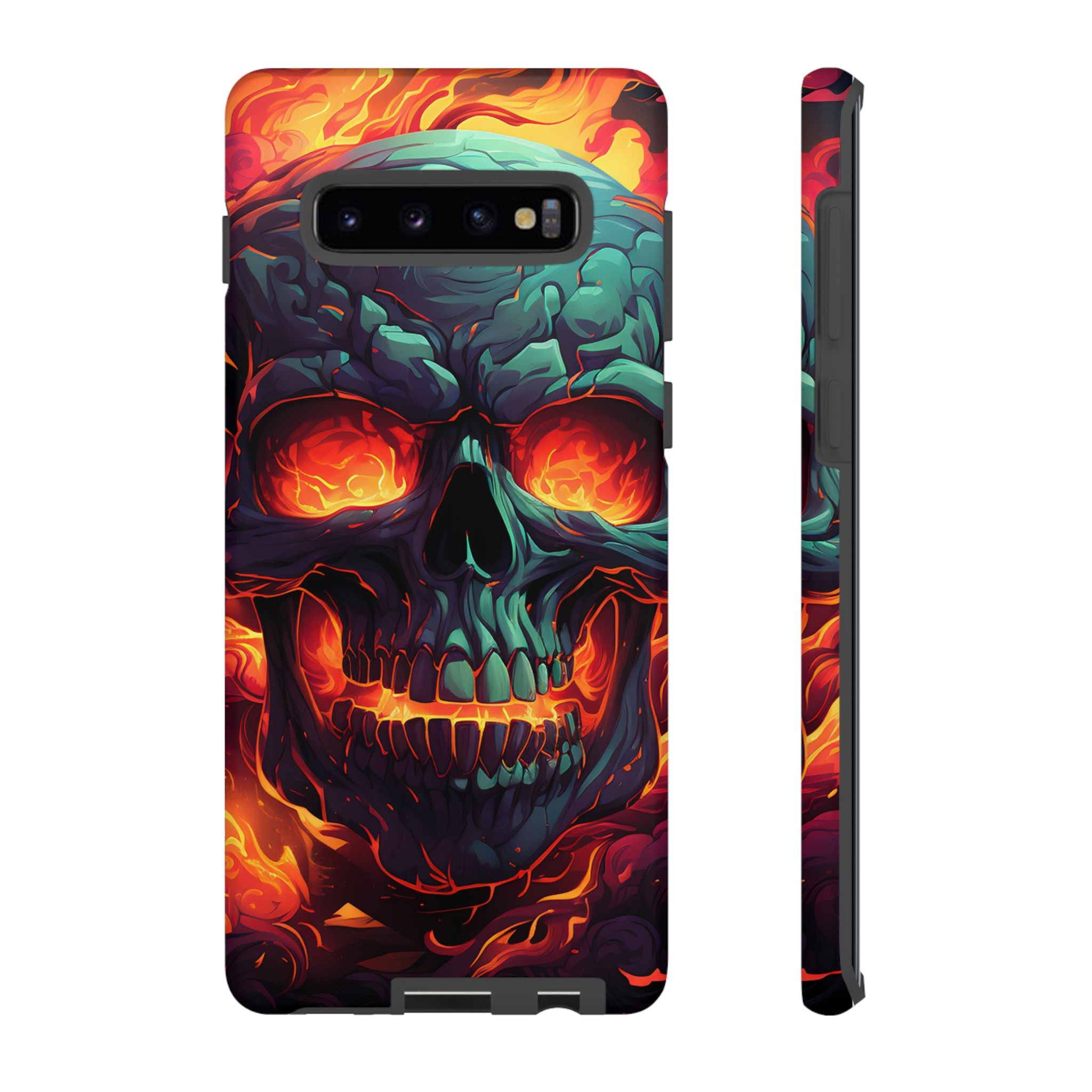 Fiery Skull Samsung Phone Case