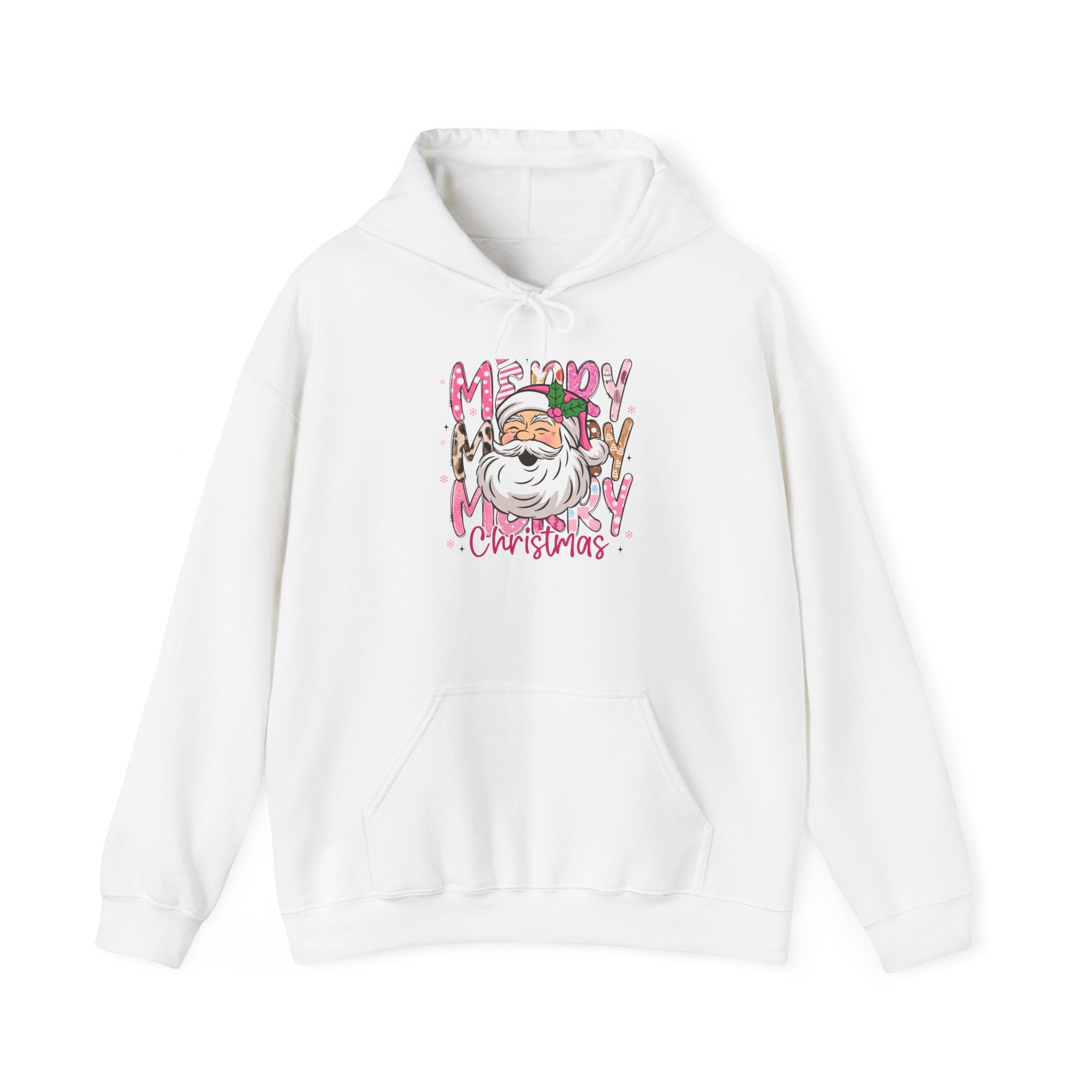 Pink Santa Christmas Hoodie