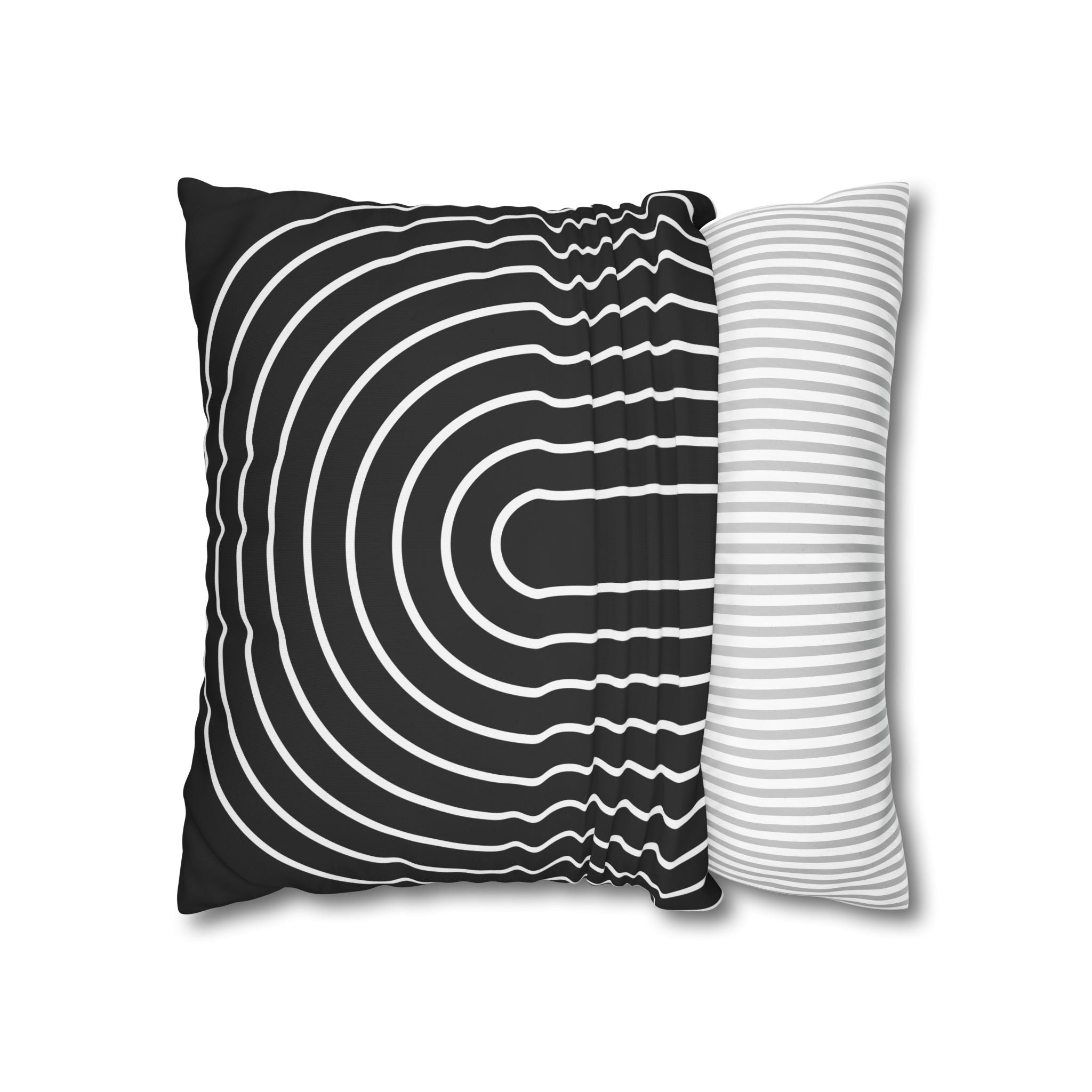 Minimalist Arch Pillowcase - Black & White