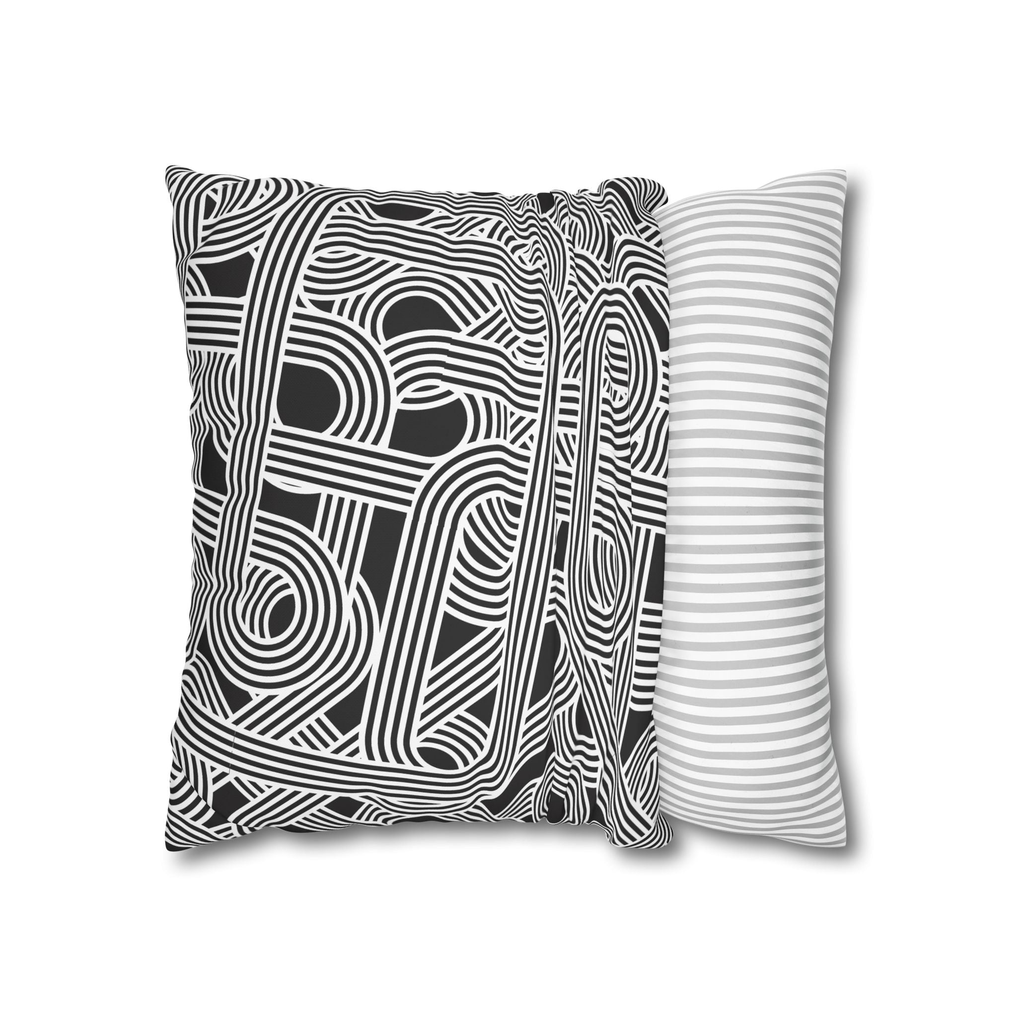 Retro Optical Illusion Pillowcase