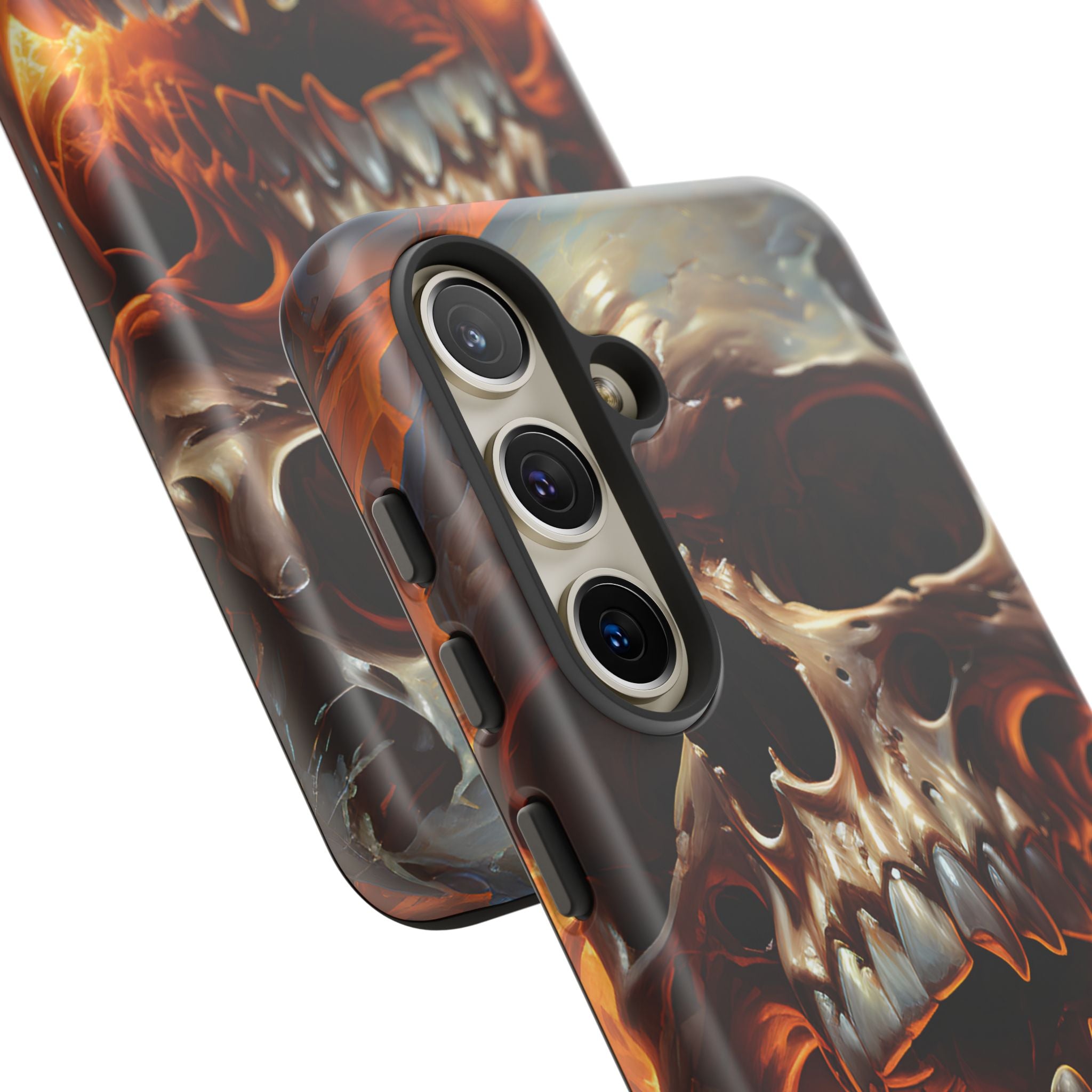 Fiery Skull Samsung Phone Case