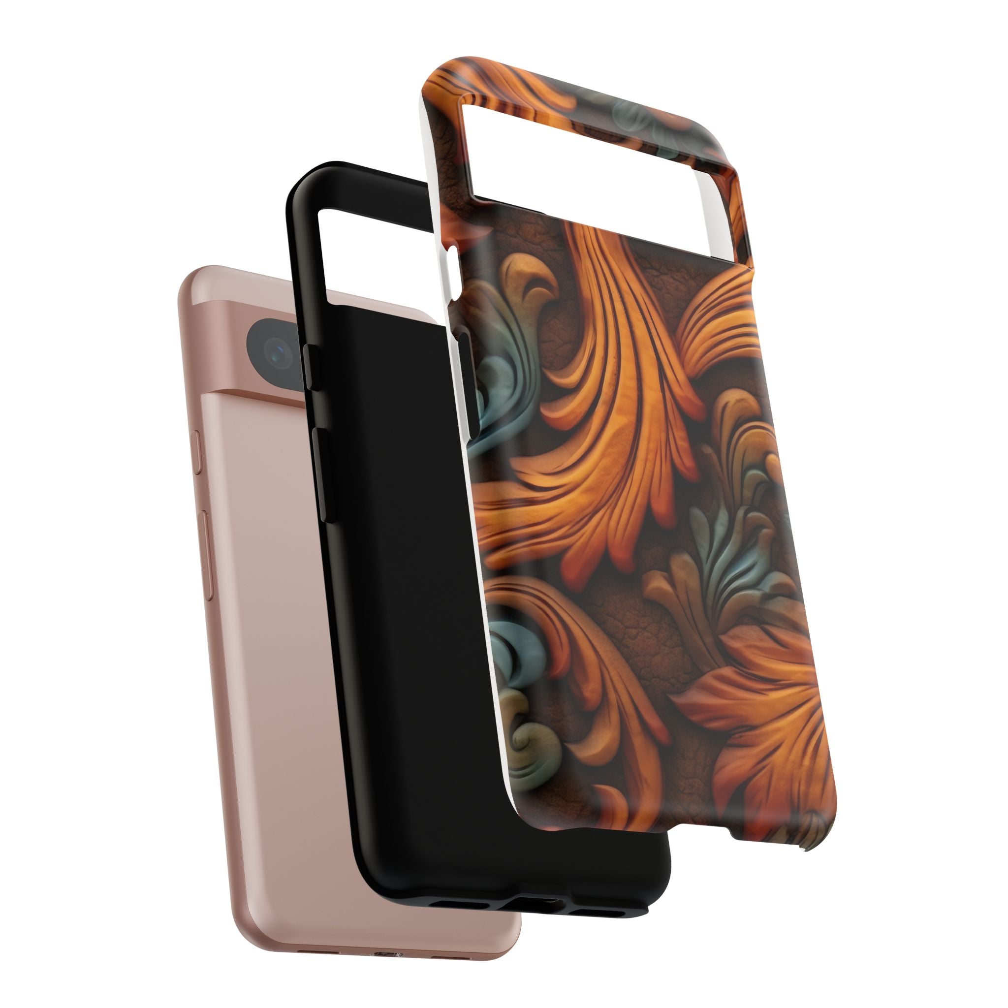 Baroque Copper Google Pixel Case (All Models) - Luxury Design